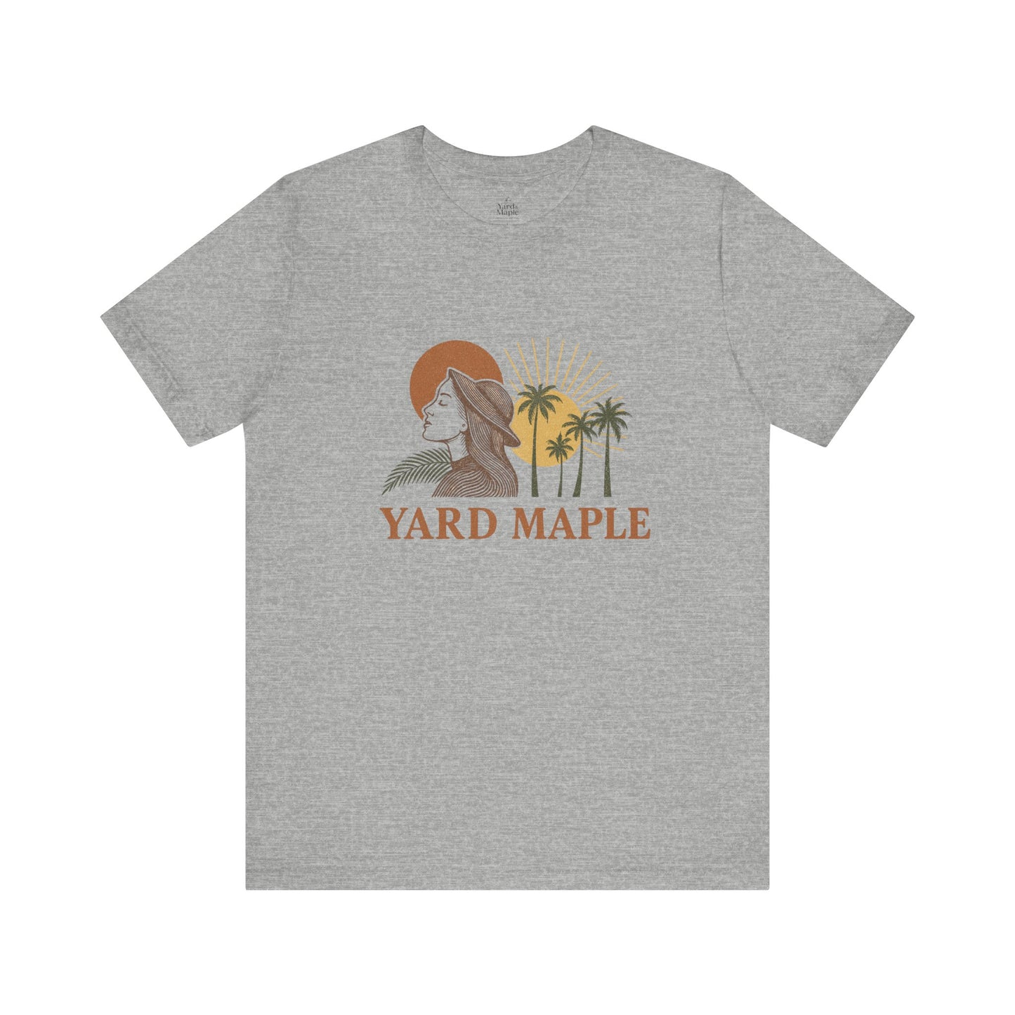Yard Maple Graphic Tee, Casual Summer Shirt, Nature Lover Gift, Eco-Friendly Apparel, Beach Vibes Tee, Unique Unisex Apparel