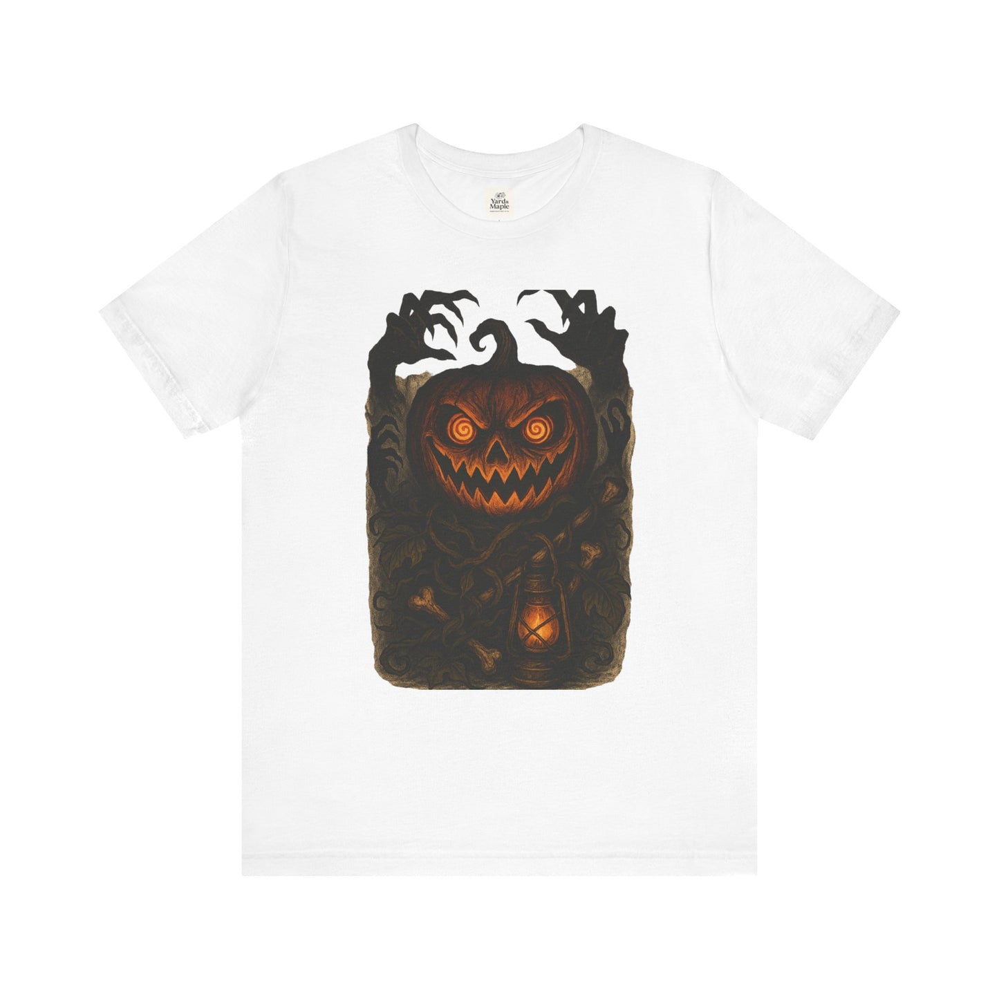 Halloween Pumpkin Tee, Unisex Jersey Short Sleeve Shirt, Fall Festival Apparel, Spooky T-Shirt, Trick or Treat Gift, Autumn Vibes