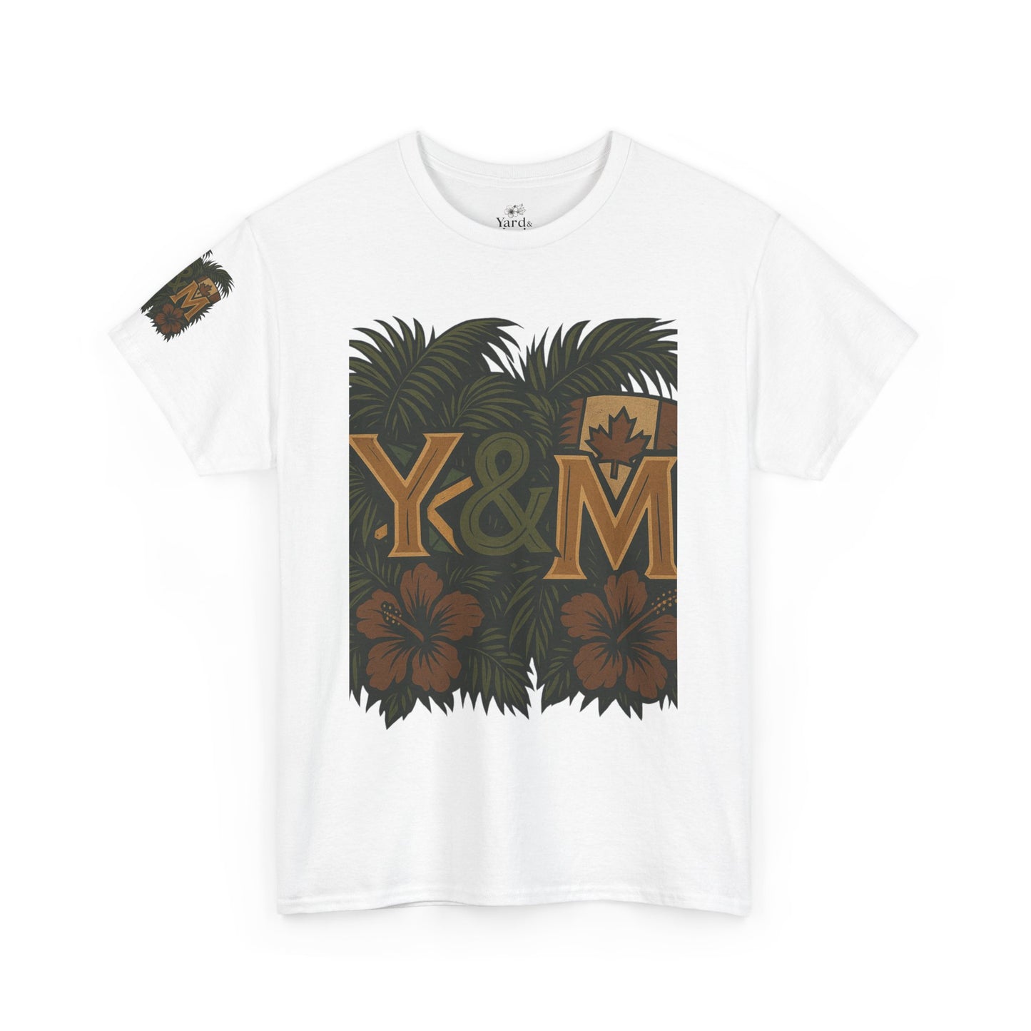 Tropical Vibes Unisex Heavy Cotton Tee, Casual Wear, Perfect for Summer, Beach Days, Gift for Him/Her