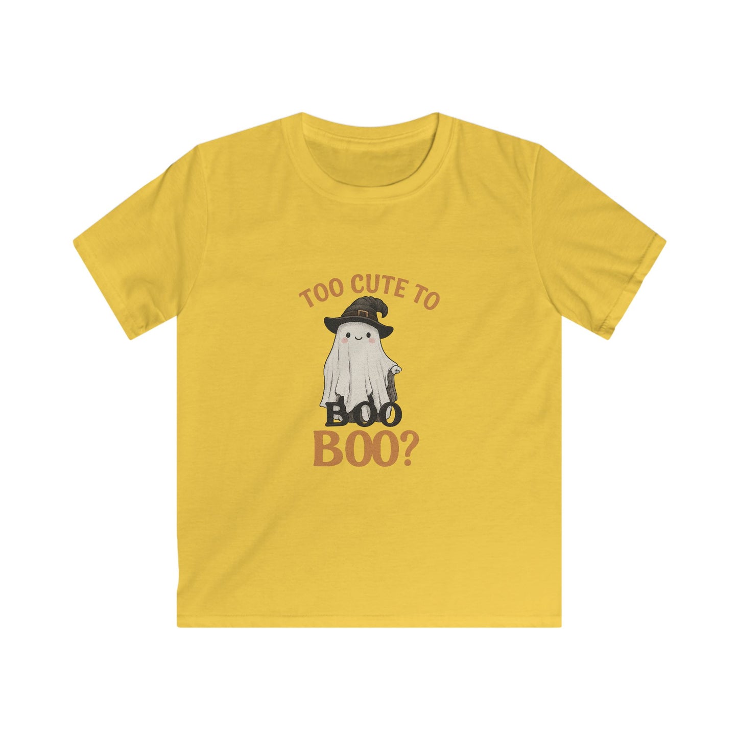 Kids Halloween T-Shirt, Adorable Ghost Tee, Trick or Treat Apparel, Cute Spooky Shirt, October Birthday Gift, Boys Girls Clothing