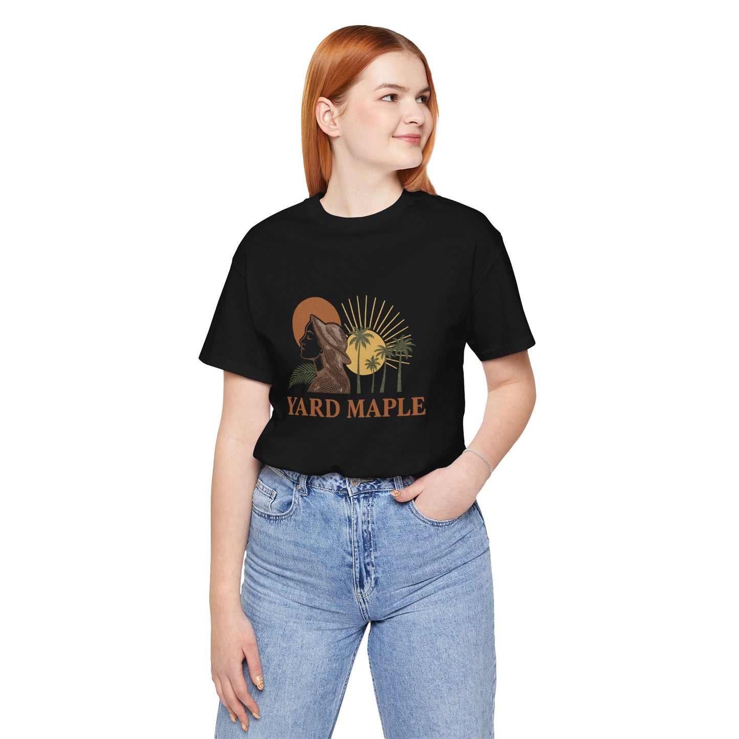 Yard Maple Graphic Tee, Casual Summer Shirt, Nature Lover Gift, Eco-Friendly Apparel, Beach Vibes Tee, Unique Unisex Apparel