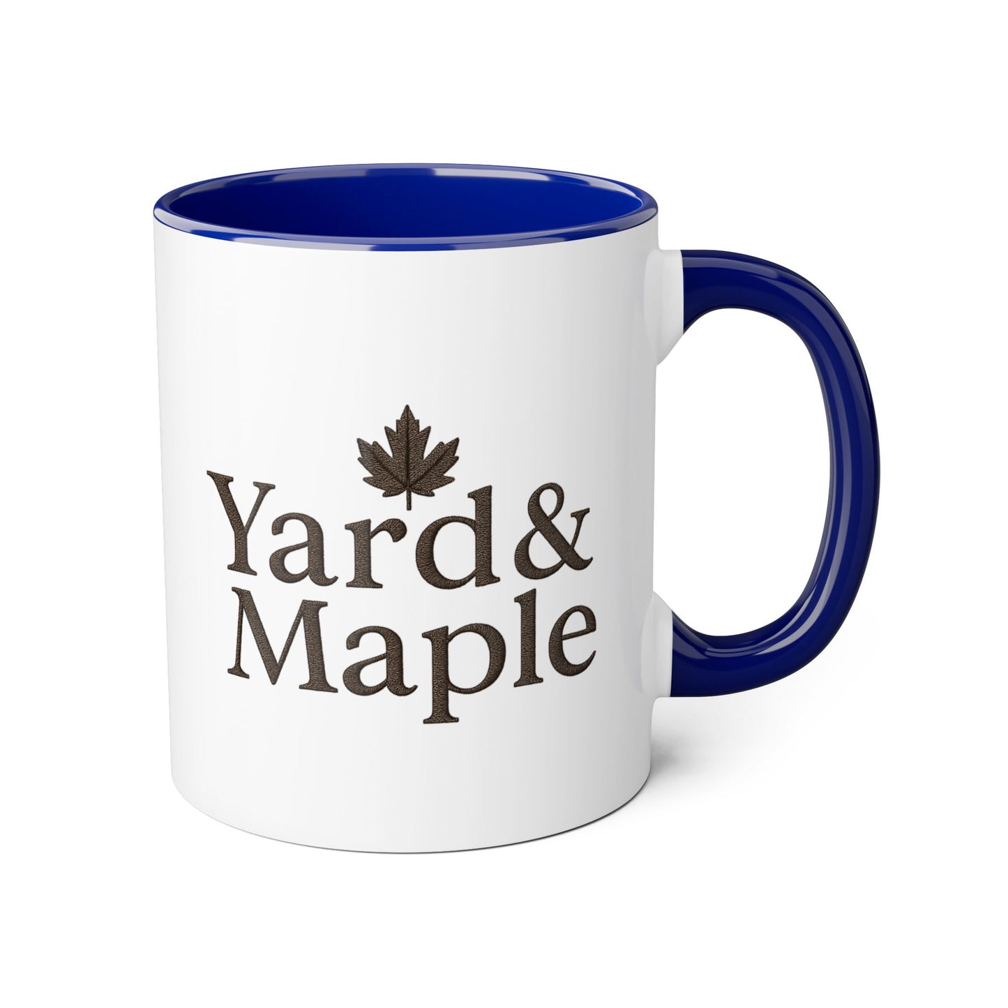 Yard & Maple Accent Mug - Cozy Coffee Cup, Perfect for Home/Office, Great Gift for Coffee Lovers, Autumn Decor, Unique Beverage Mug