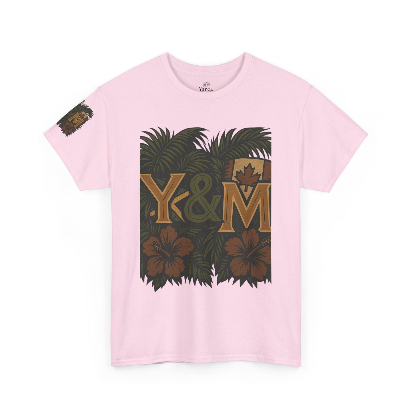 Tropical Vibes Unisex Heavy Cotton Tee, Casual Wear, Perfect for Summer, Beach Days, Gift for Him/Her
