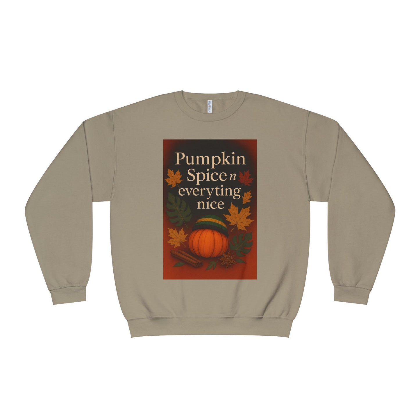 Cozy Fall Sweatshirt | Pumpkin Spice & Everything Nice | Perfect for Autumn Gatherings, Thanksgiving, and Casual Wear