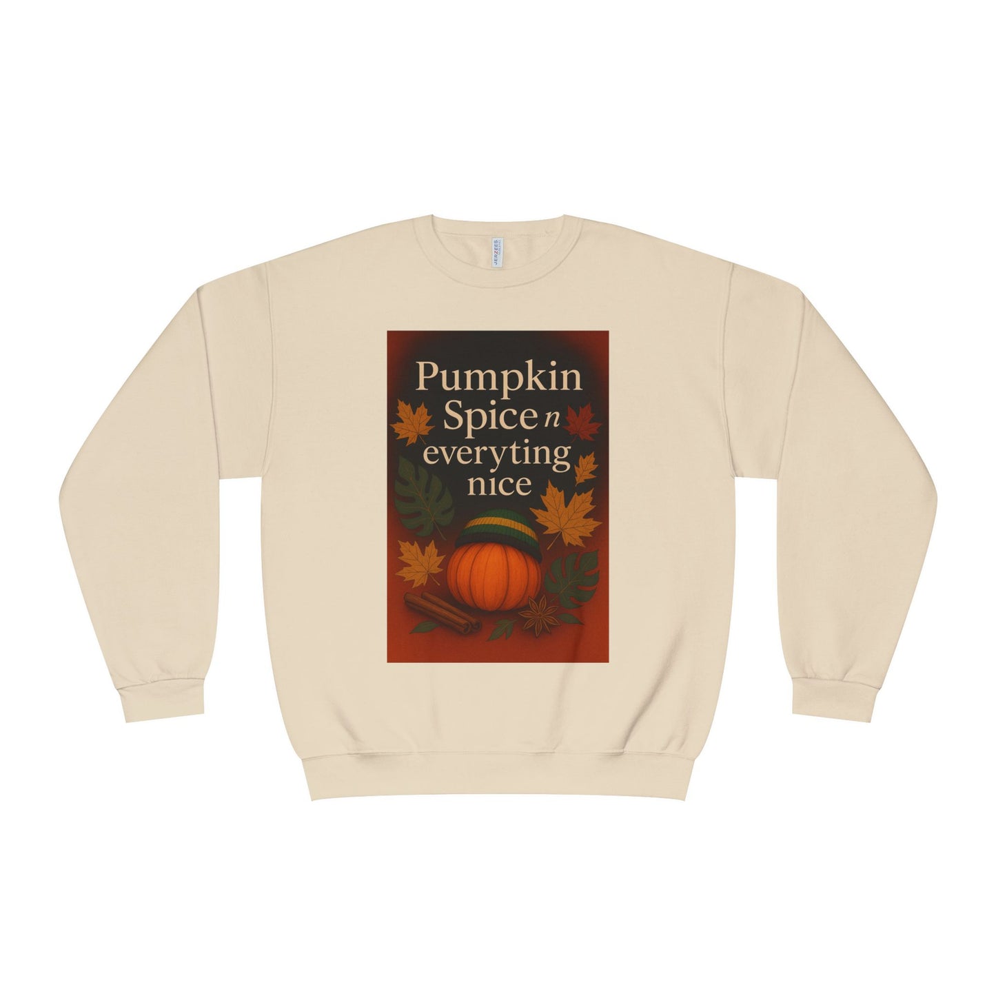 Cozy Fall Sweatshirt | Pumpkin Spice & Everything Nice | Perfect for Autumn Gatherings, Thanksgiving, and Casual Wear