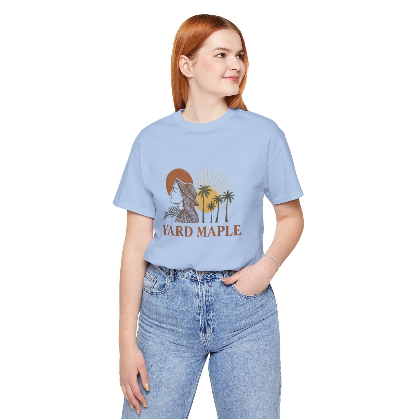 Yard Maple Graphic Tee, Casual Summer Shirt, Nature Lover Gift, Eco-Friendly Apparel, Beach Vibes Tee, Unique Unisex Apparel