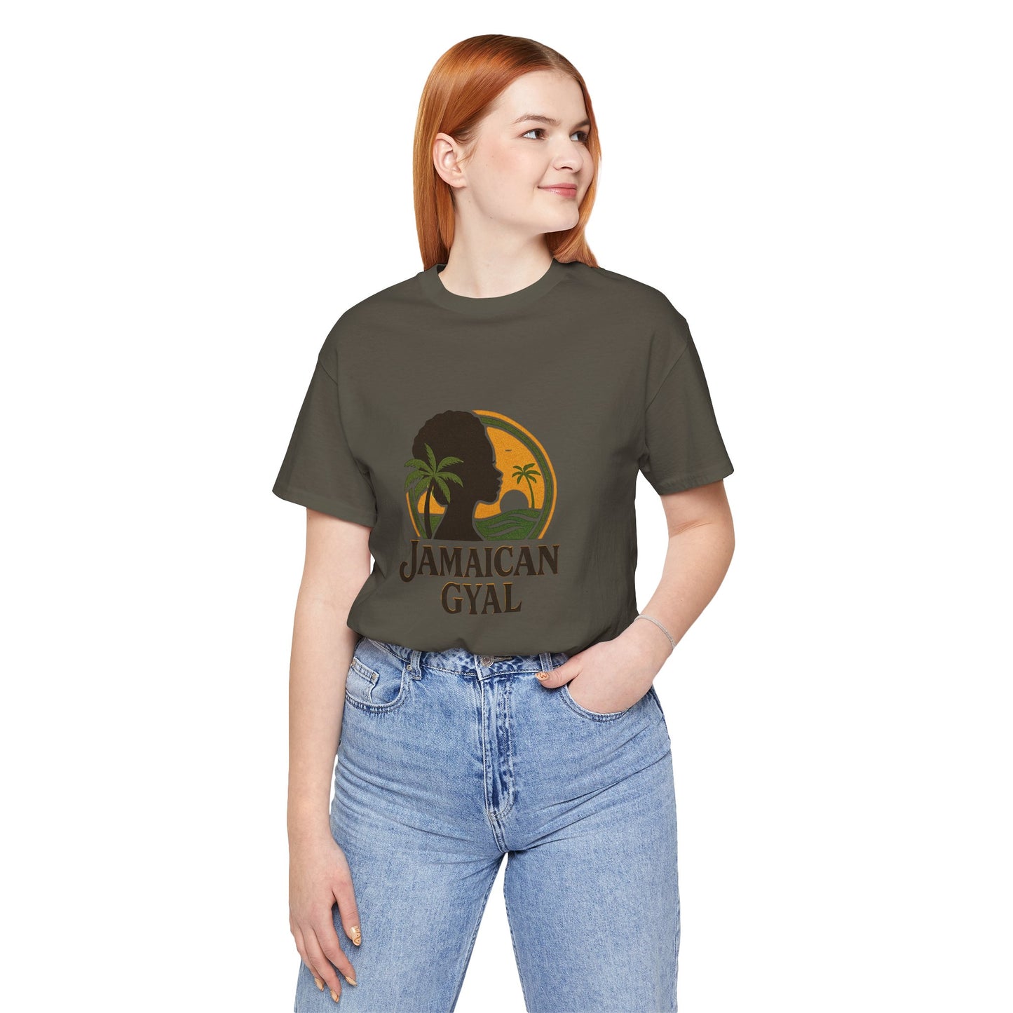 Jamaican Gyal Tee, Caribbean Vibe T-Shirt, Unisex Summer Shirt, Gift for Her, Tropical Style Apparel