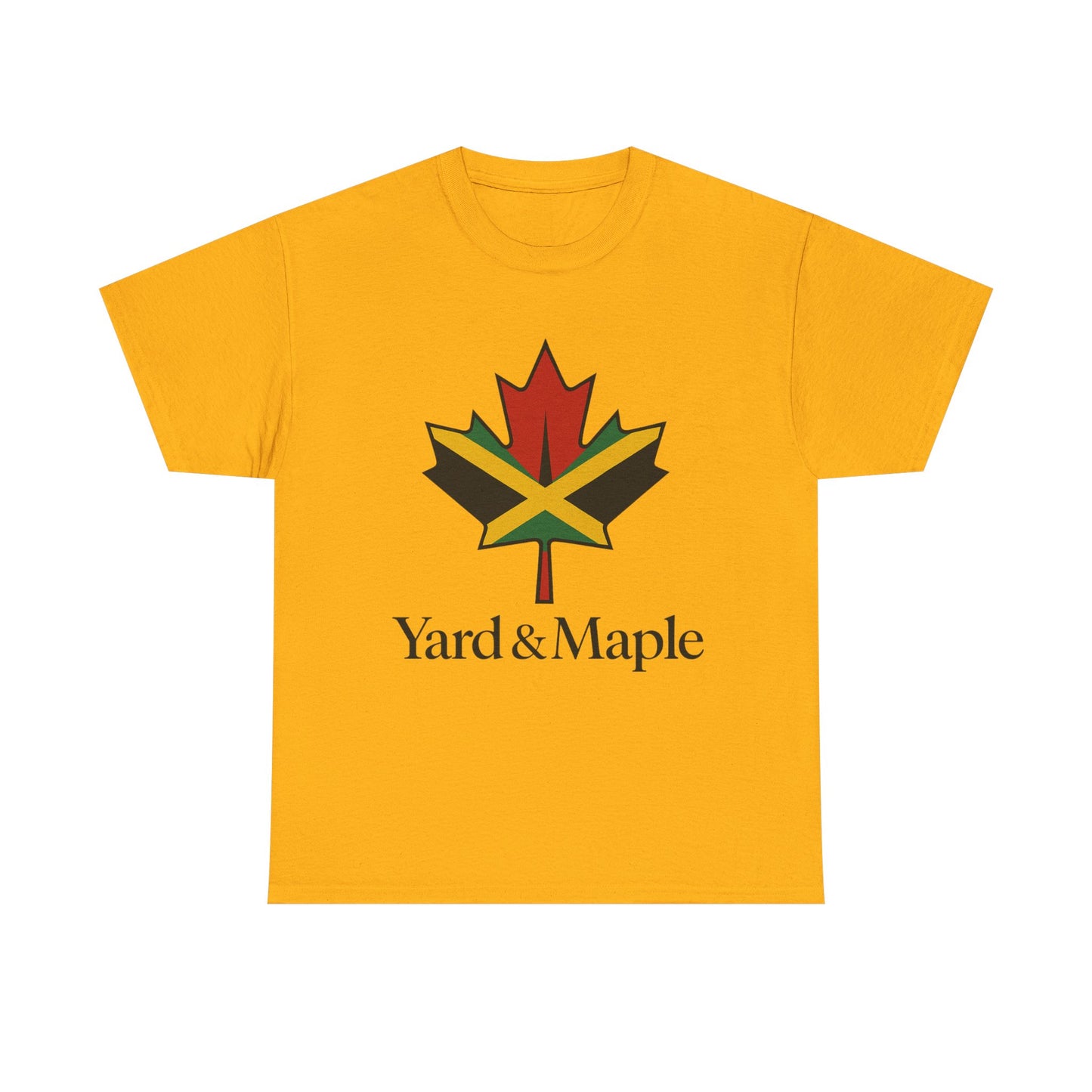Yard & Maple Unisex Heavy Cotton Tee | Jamaican Pride, Canada Love, Streetwear, Gift for Him/Her, Summer Vibes