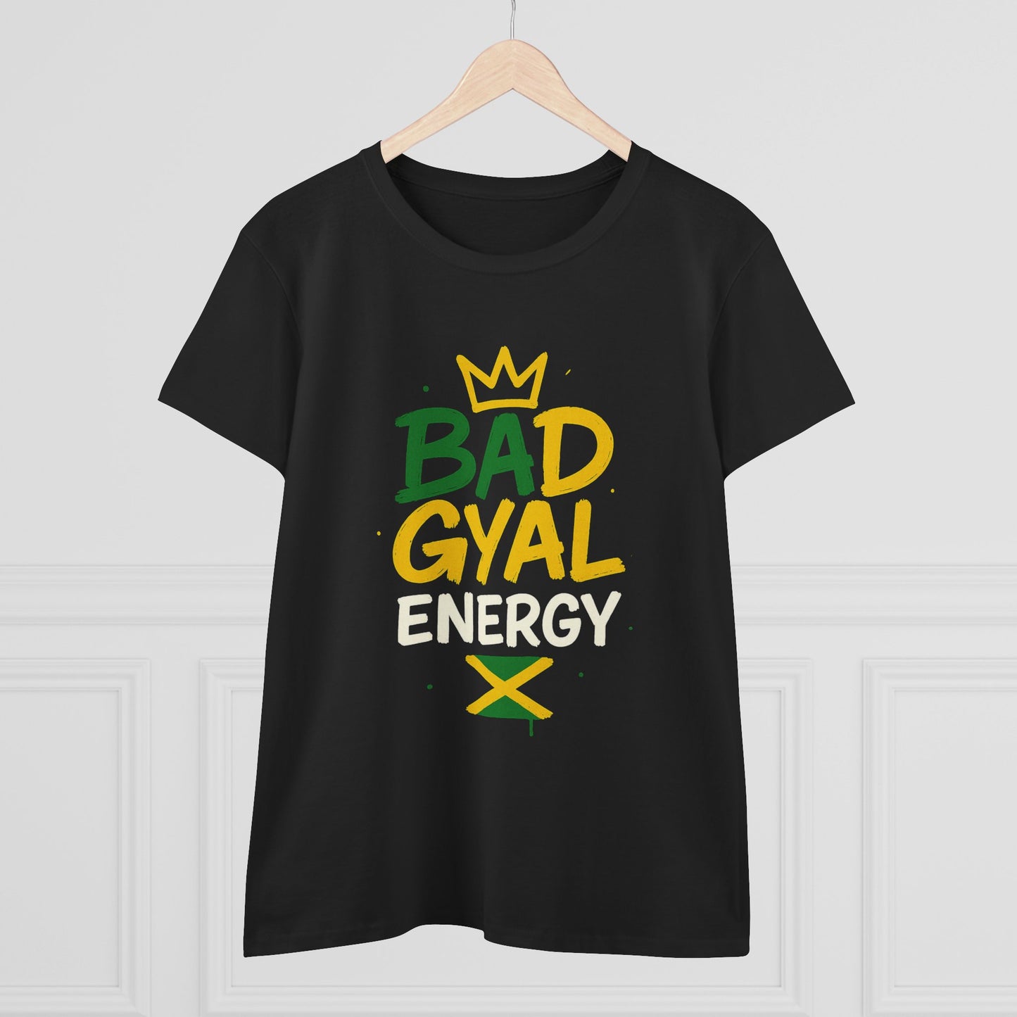 Jamaican Bad Gyal Energy Tee, Women's Graphic T-Shirt, Casual Summer Top, Festival Outfit, Unique Gift for Her