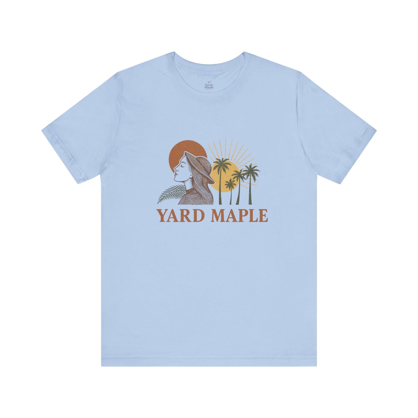 Yard Maple Graphic Tee, Casual Summer Shirt, Nature Lover Gift, Eco-Friendly Apparel, Beach Vibes Tee, Unique Unisex Apparel