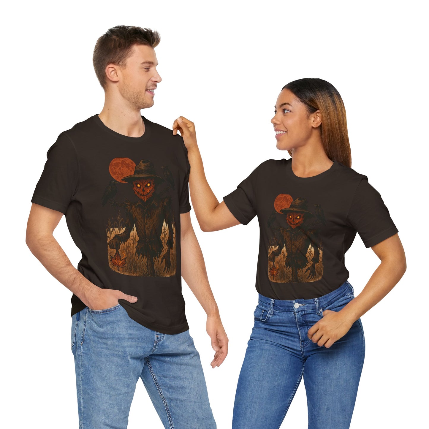 Spooky Scarecrow Graphic Tee | Unisex Halloween Shirt, Fall Fashion, Halloween Costume Tee, Scary Tee, Gift for Horror Lovers