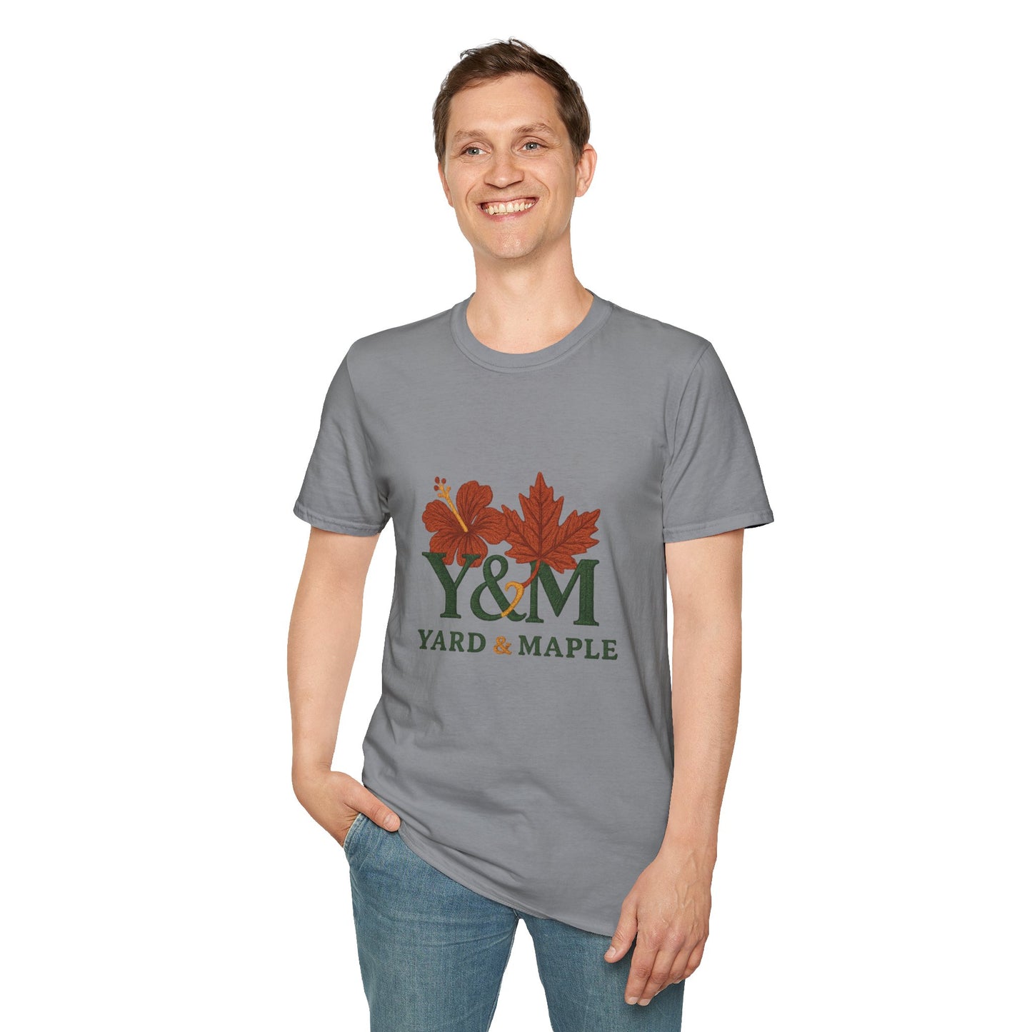 Yard & Maple Floral Unisex T-Shirt, Casual Tee, Nature Lover Gift, Spring Fashion, Graphic Shirt, Eco-Friendly Apparel