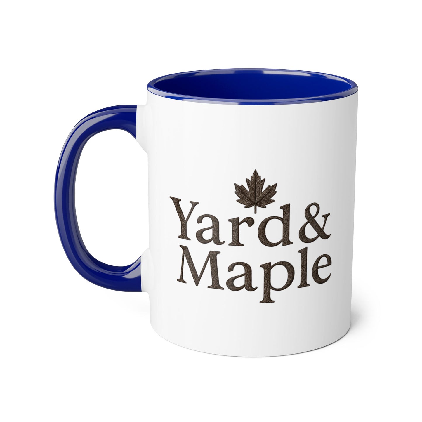 Yard & Maple Accent Mug - Cozy Coffee Cup, Perfect for Home/Office, Great Gift for Coffee Lovers, Autumn Decor, Unique Beverage Mug