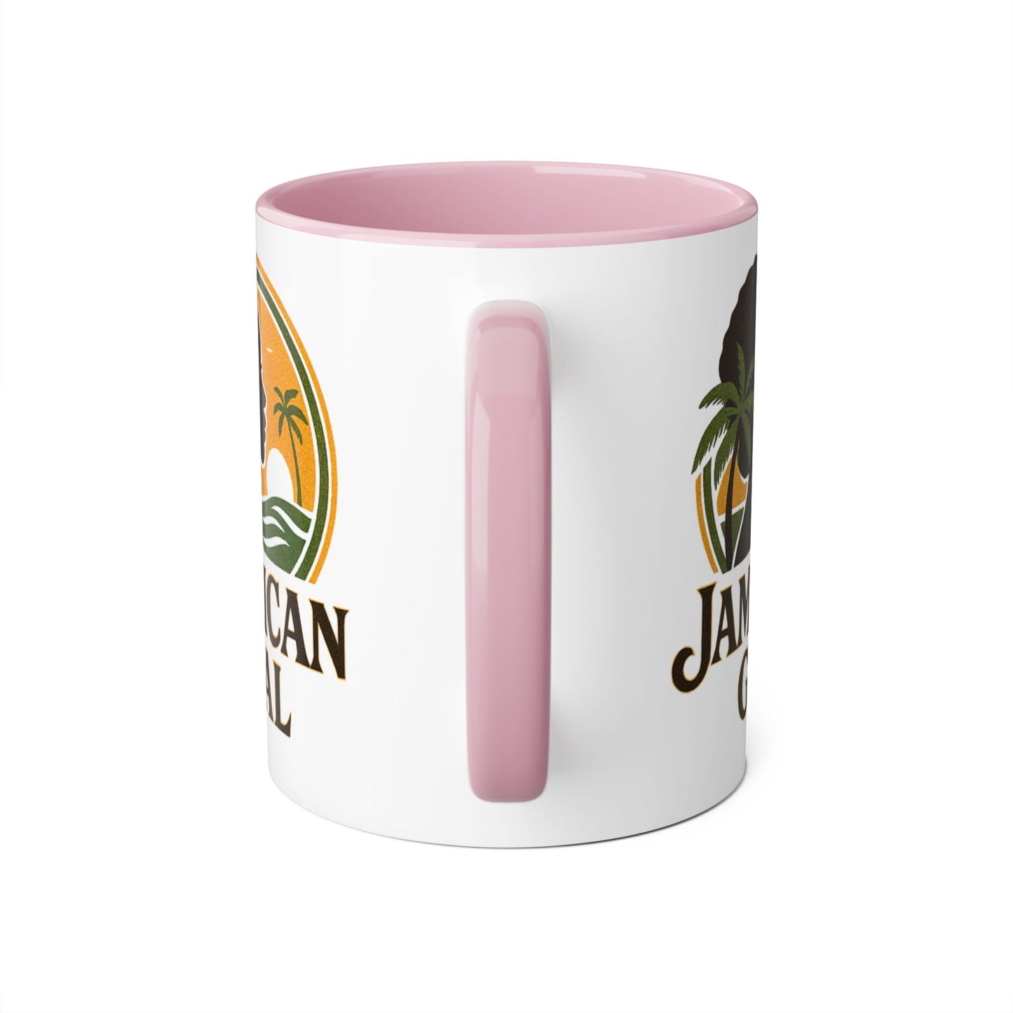 Jamaican Gyal Accent Mug, 11oz Coffee Cup, African Heritage Gift, Tropical Drinkware, Caribbean Inspiration, Black Woman Art