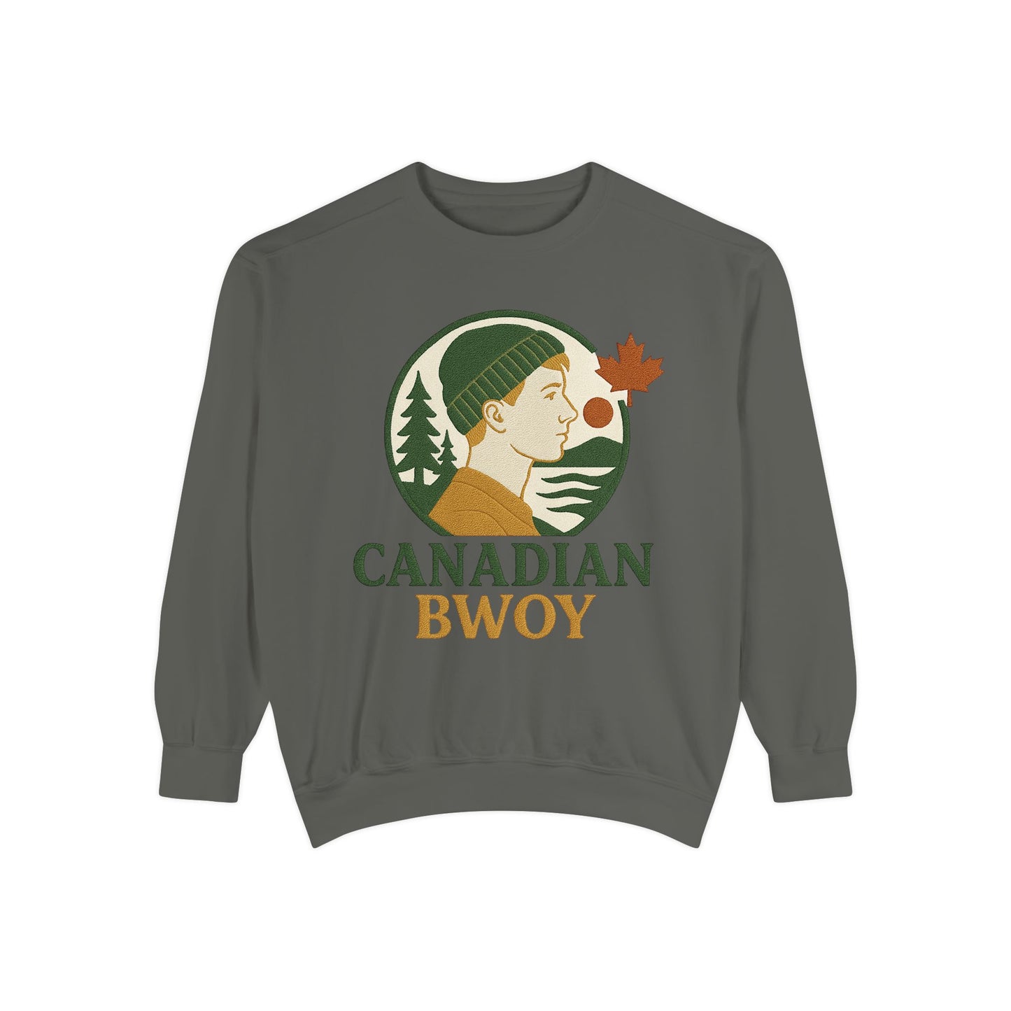 Canadian Bwoy Sweatshirt, Unisex Cozy Apparel, Gift for Canada Day, Casual Streetwear, Nature Lover Sweatshirt, Fall Fashion