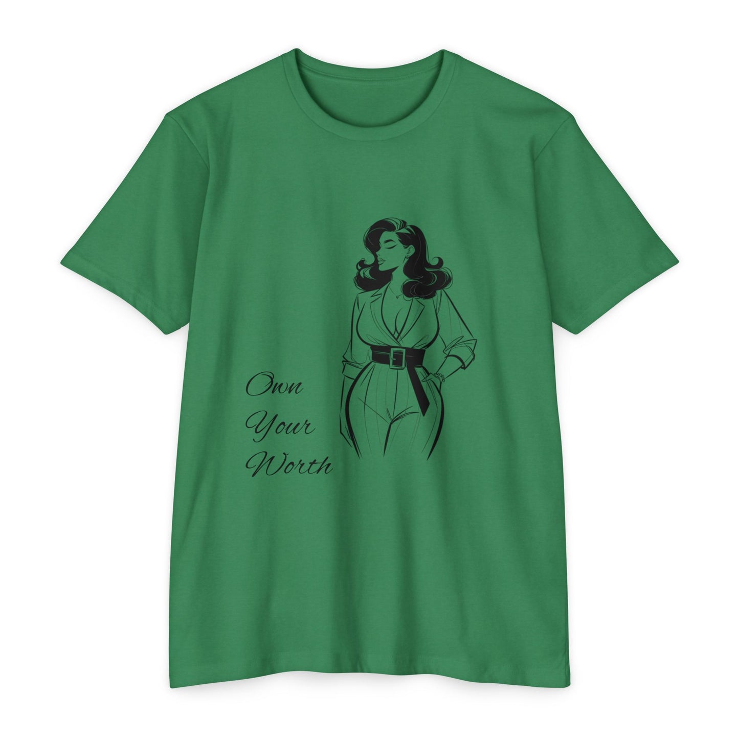 Empowering Quote T-Shirt | Own Your Worth Tee, Inspirational Fashion, Gift for Her, Motivational Apparel, Everyday Style