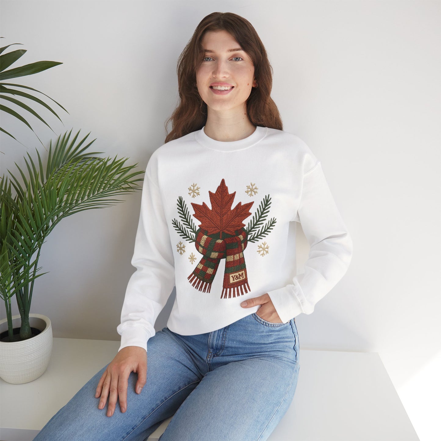 Cozy Holiday Sweatshirt, Festive Crewneck, Christmas Gift, Winter Apparel, Casual Wear, Unisex Winter Sweatshirt