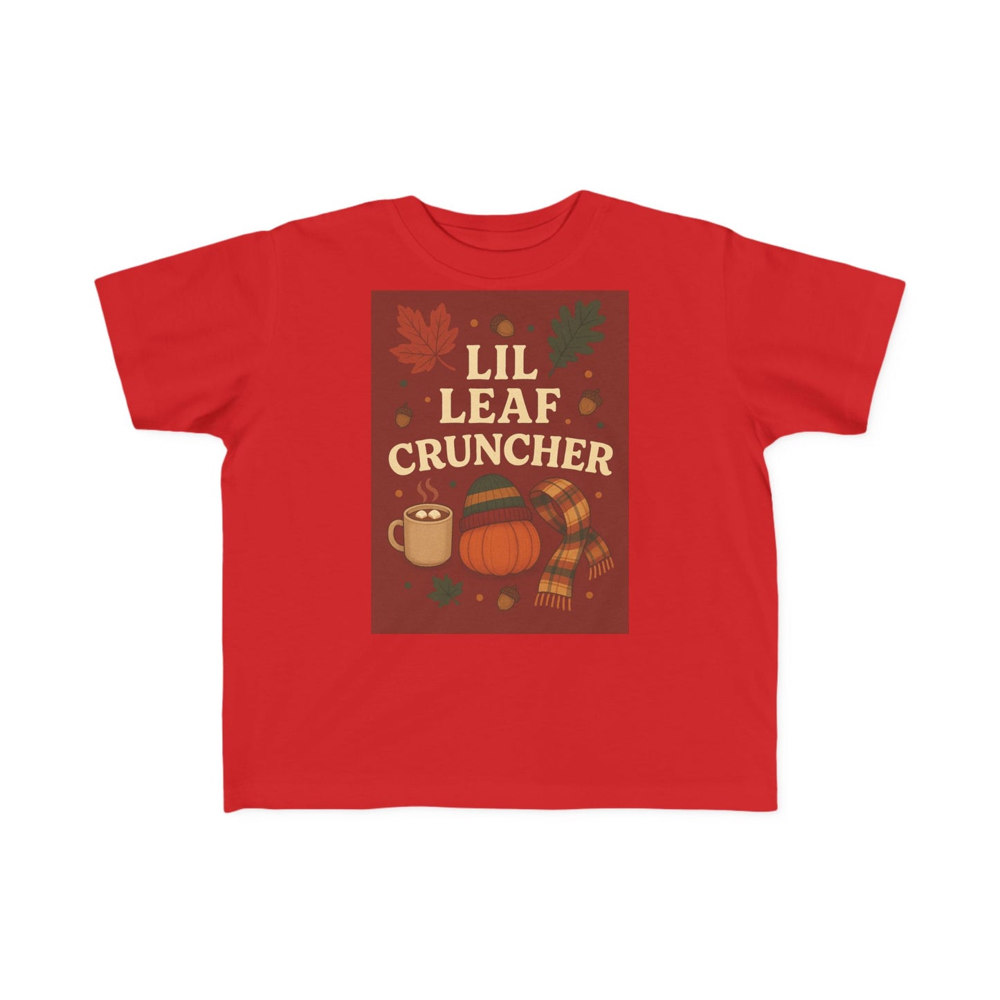 Toddler Fall Tee - Lil Leaf Cruncher Shirt, Autumn Outfit, Thanksgiving Gift, Cute Kids T-Shirt, Seasonal Wear