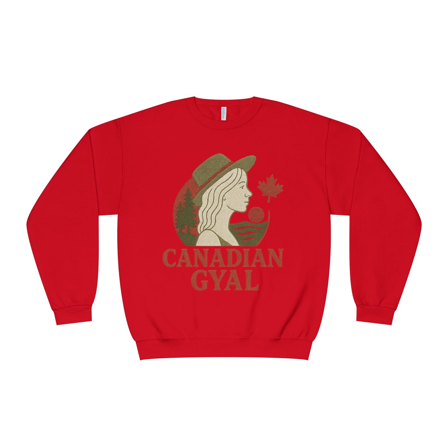 Canadian Gyal Sweatshirt, Cozy Crewneck for Fall, Perfect Gift for Canadians, Great for Thanksgiving, Casual Wear