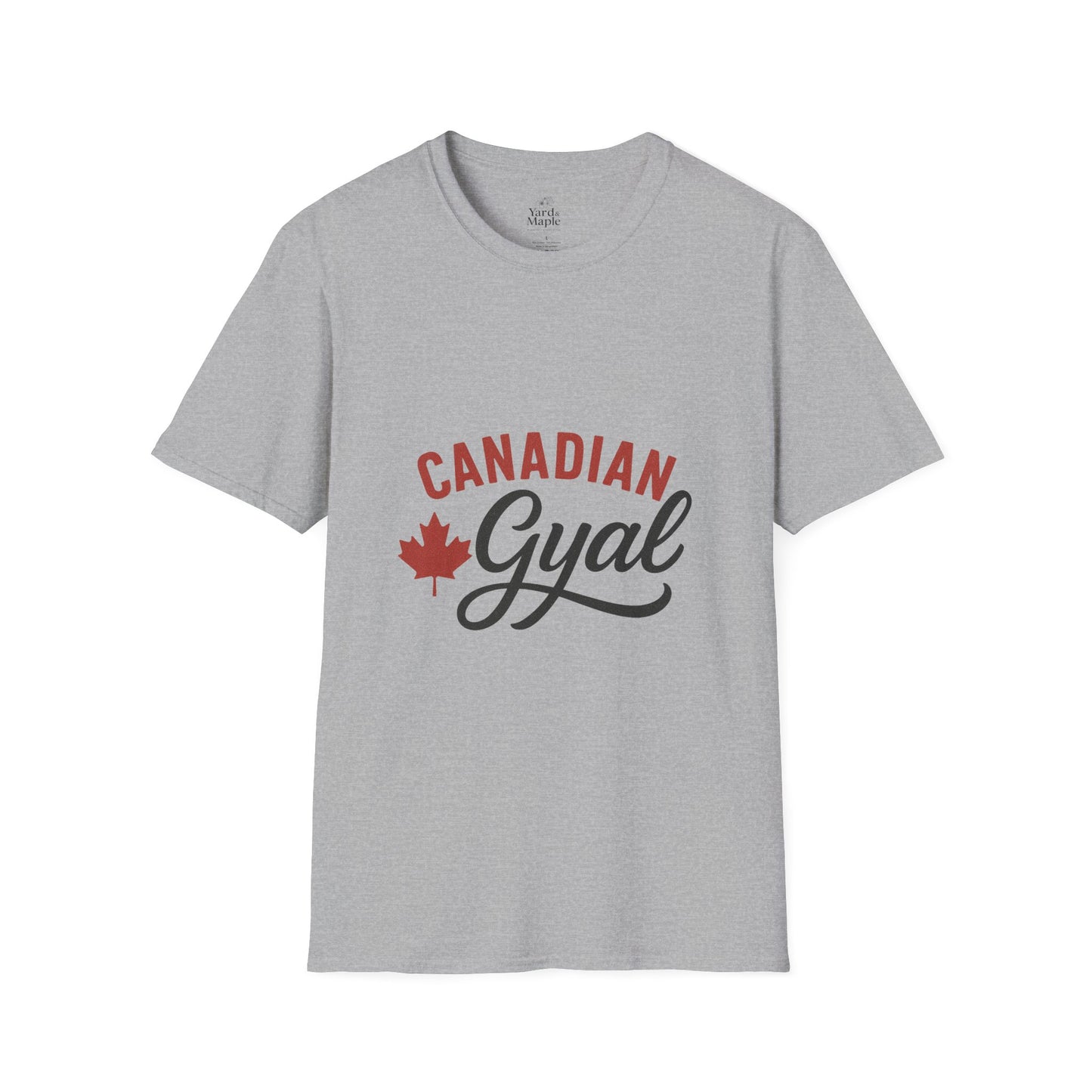 Canada Pride T-Shirt, Canadian Gyal Graphic Tee, Unisex T-Shirt for Her, Canada Day Gift, Maple Leaf Apparel