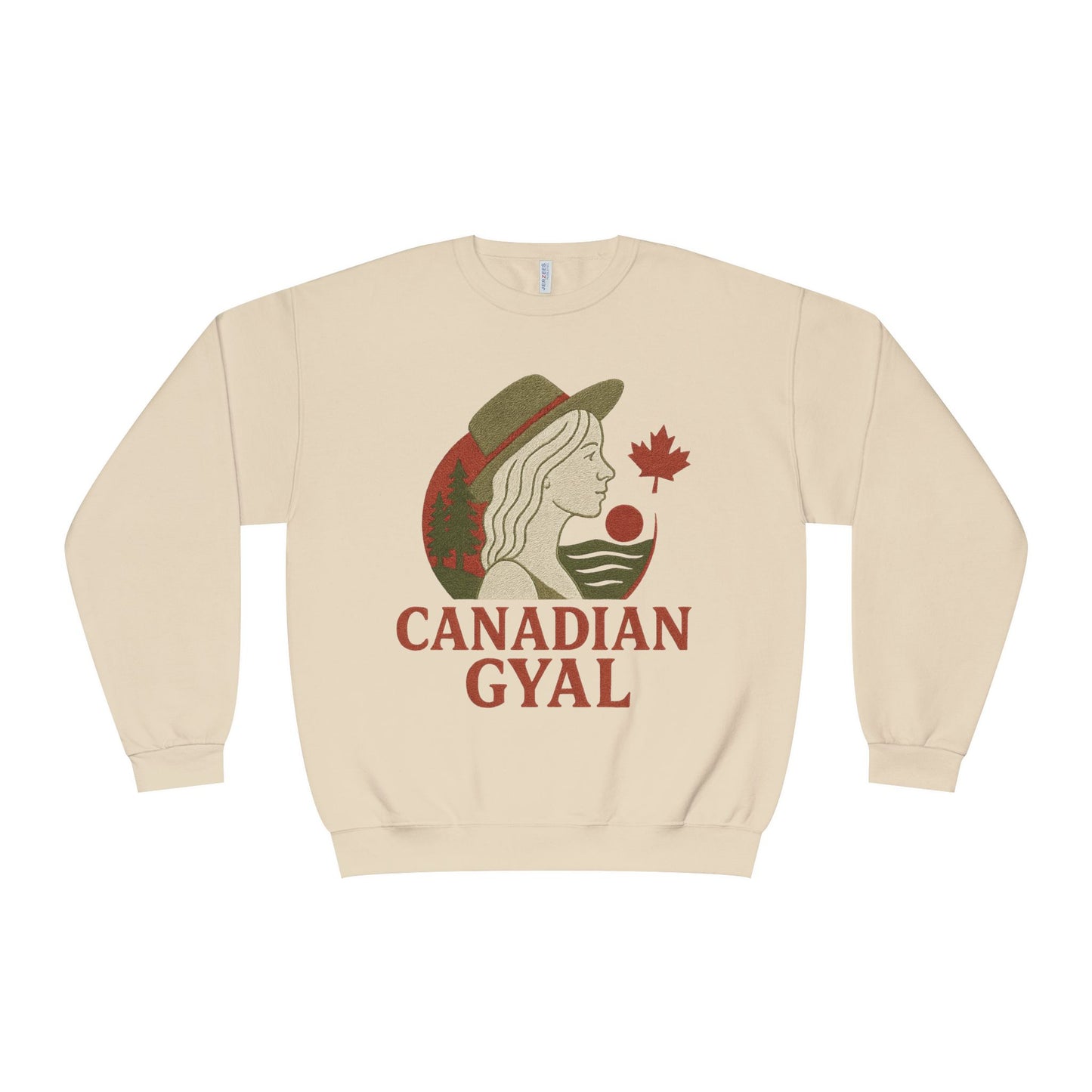 Canadian Gyal Sweatshirt, Cozy Crewneck for Fall, Perfect Gift for Canadians, Great for Thanksgiving, Casual Wear