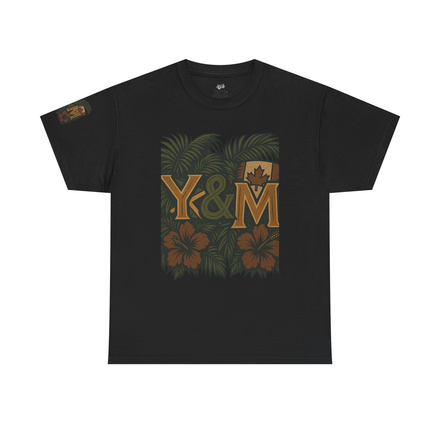 Tropical Vibes Unisex Heavy Cotton Tee, Casual Wear, Perfect for Summer, Beach Days, Gift for Him/Her