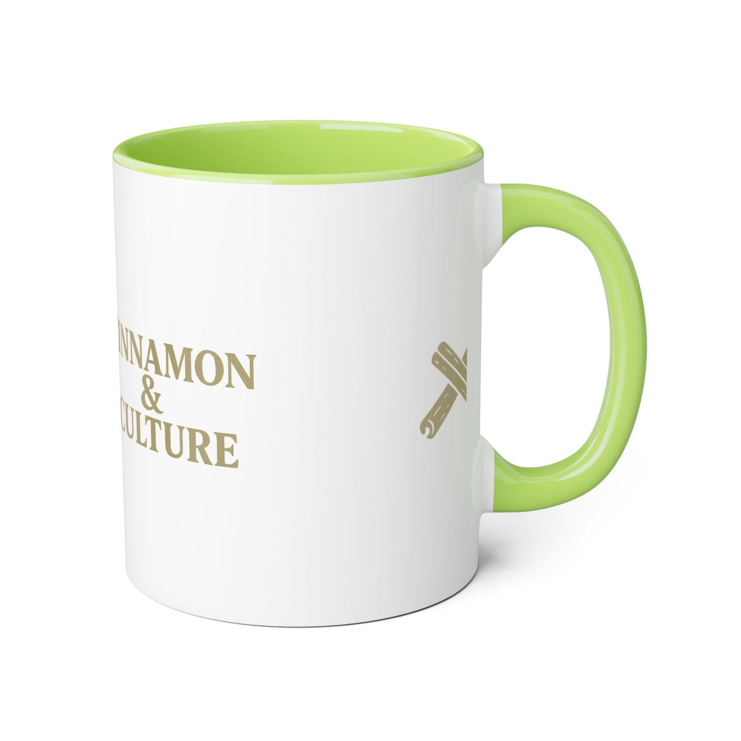 Cinnamon & Culture Accent Mug, Cozy Coffee Cup for Tea Lovers, Perfect Gift for Friends, Coffee Mug for Home, Unique Kitchen Decor