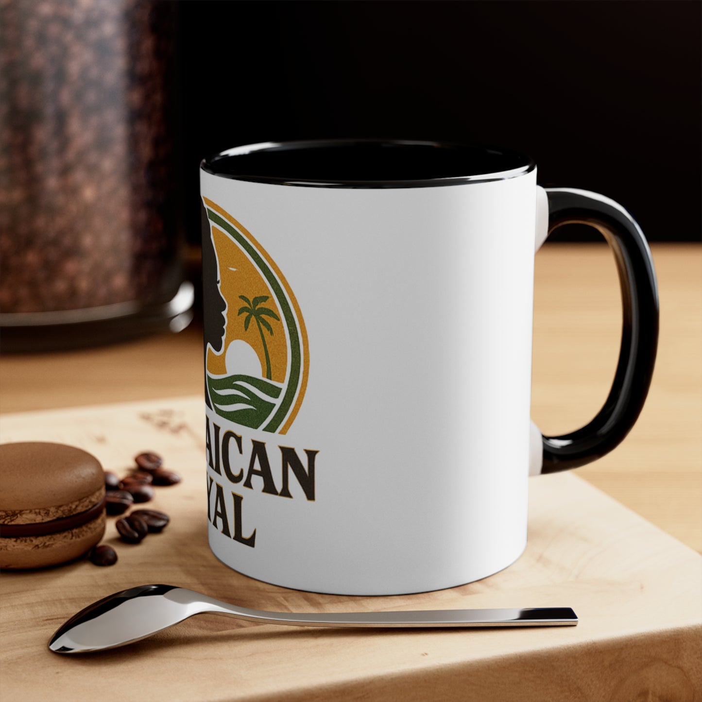 Colorful Jamaican Accent Mug, 11oz Coffee Cup, Unique Gift, Office Decor, Fun Tea Mug, Vibrant Caribbean Style