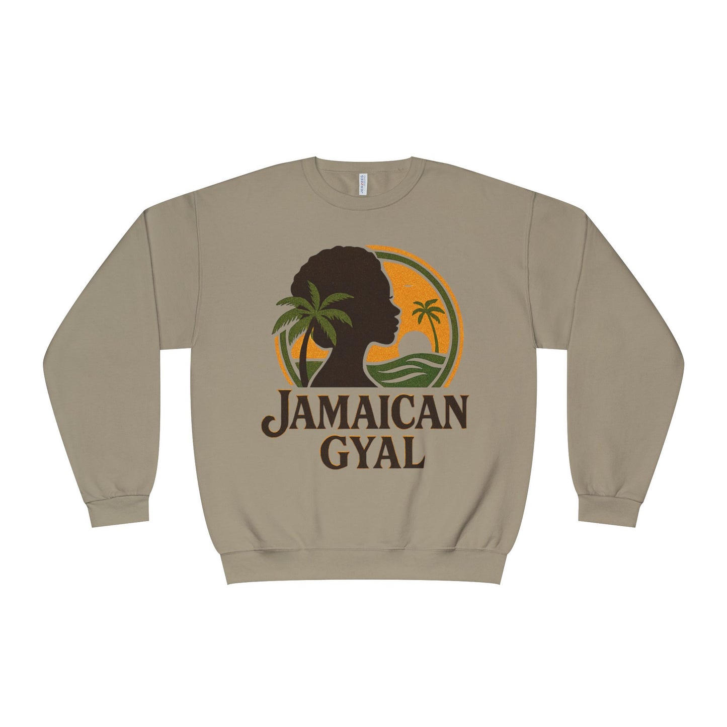 Jamaican Gyal Unisex Sweatshirt, Cozy Crewneck, Gift for Her, Summer Vibes, Casual Fashion Statement