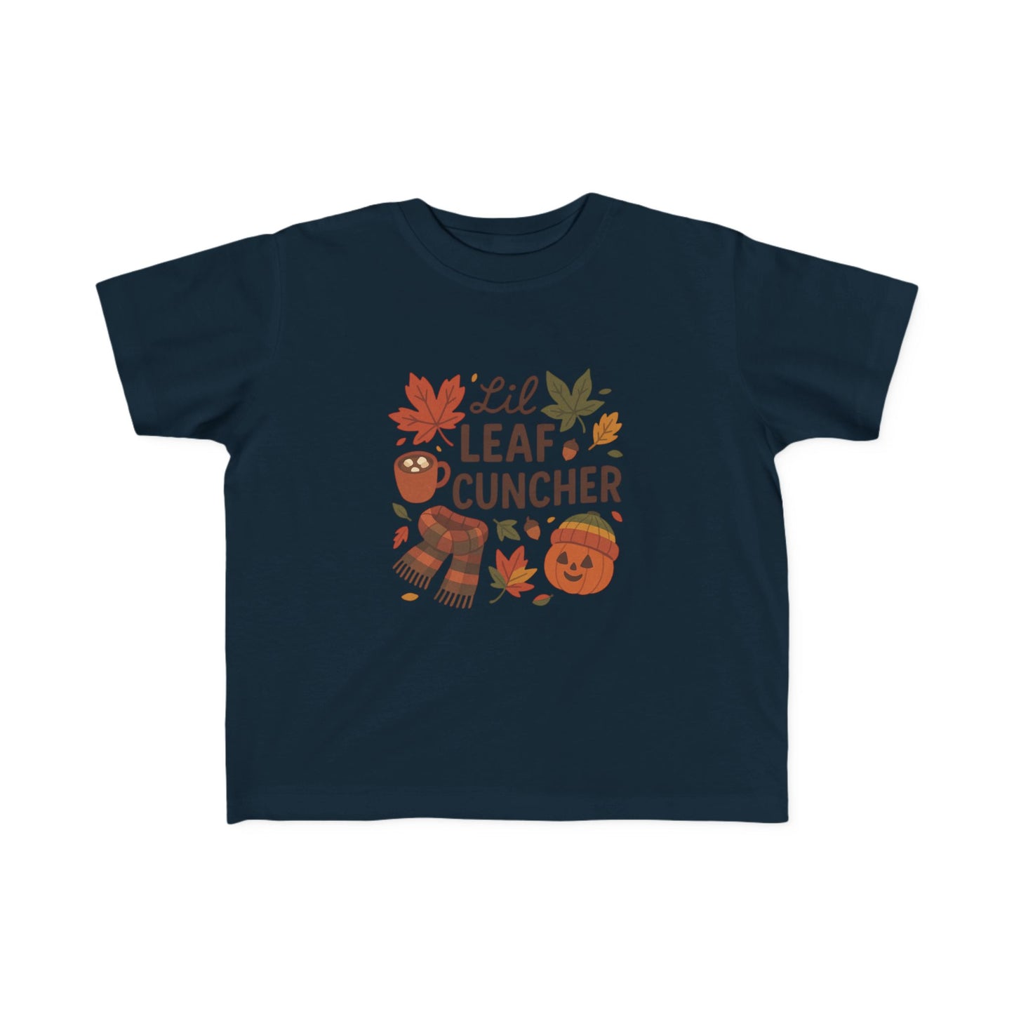 Autumn Toddler Tee, Lil Leaf Cuncher Shirt, Kids Fall Apparel, Cute Fall T-Shirt, Baby Shower Gift, Thanksgiving Outfit