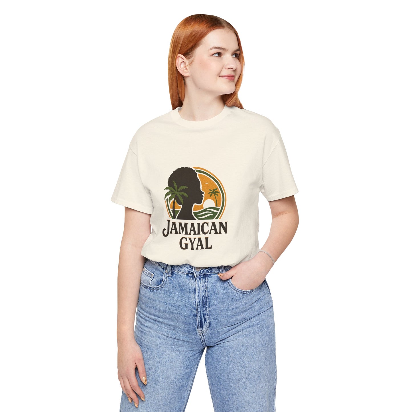 Jamaican Gyal Tee, Caribbean Vibe T-Shirt, Unisex Summer Shirt, Gift for Her, Tropical Style Apparel