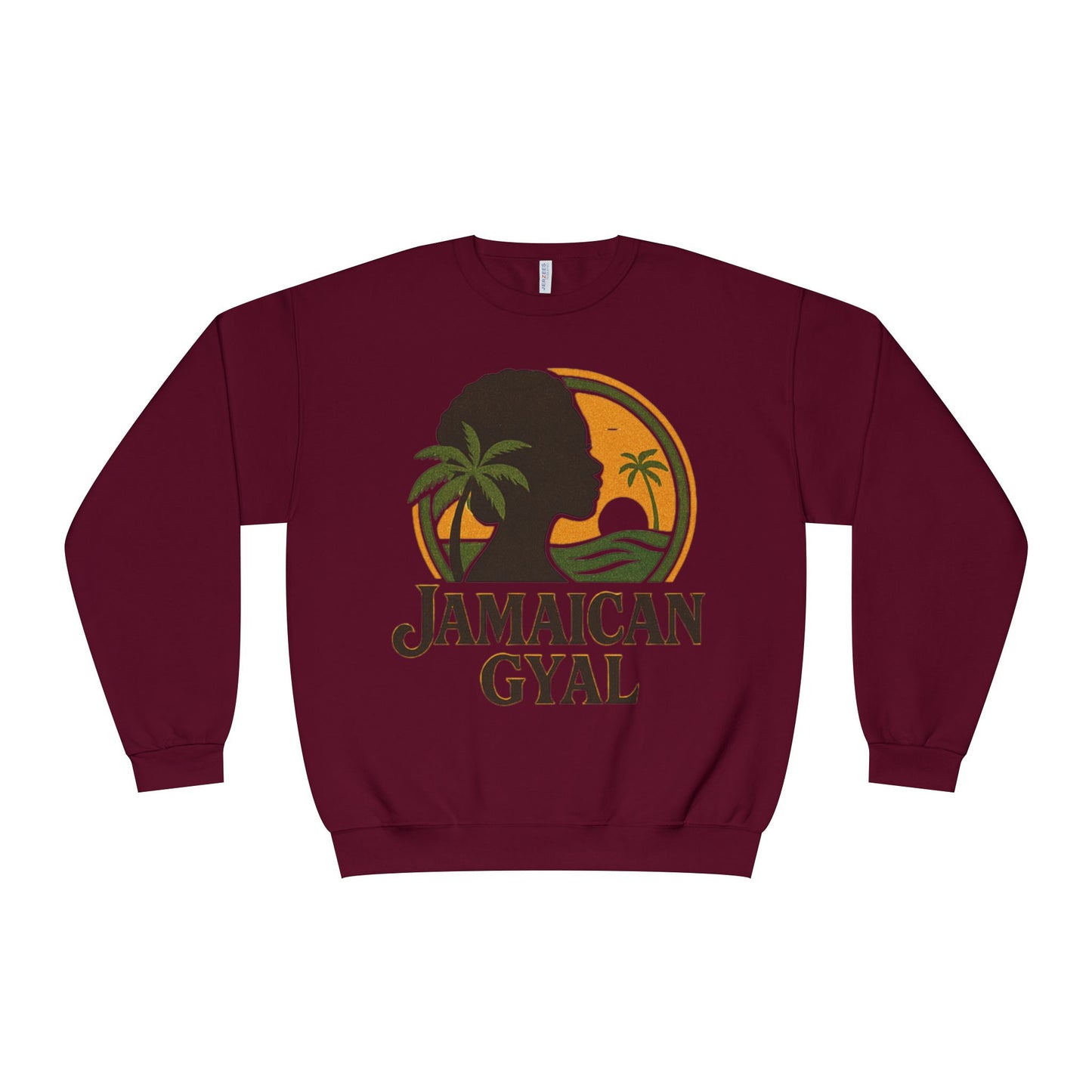 Jamaican Gyal Unisex Sweatshirt, Cozy Crewneck, Gift for Her, Summer Vibes, Casual Fashion Statement