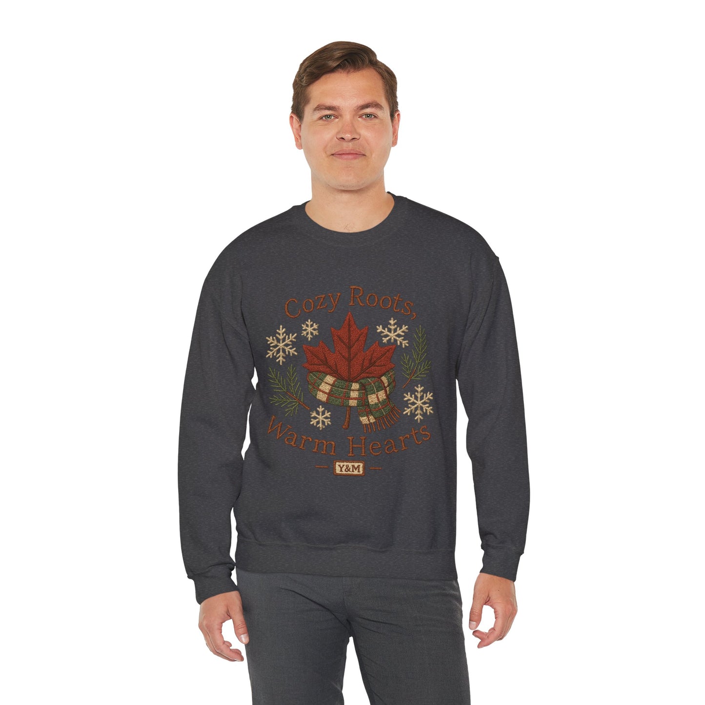 Cozy Roots Crewneck Sweatshirt: Warm Hearts Gift, Fall Fashion, Winter Apparel, Unisex Sweatshirt, Holiday Sweater