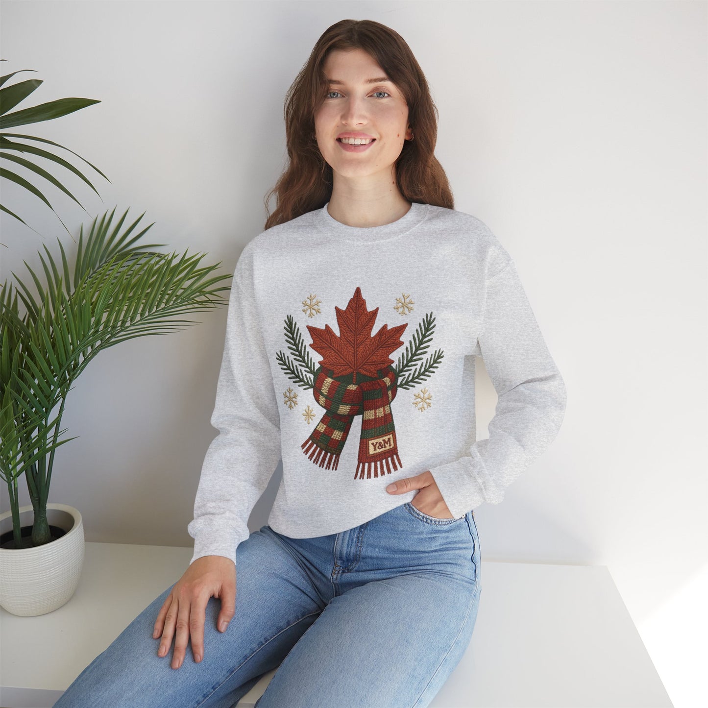 Cozy Holiday Sweatshirt, Festive Crewneck, Christmas Gift, Winter Apparel, Casual Wear, Unisex Winter Sweatshirt