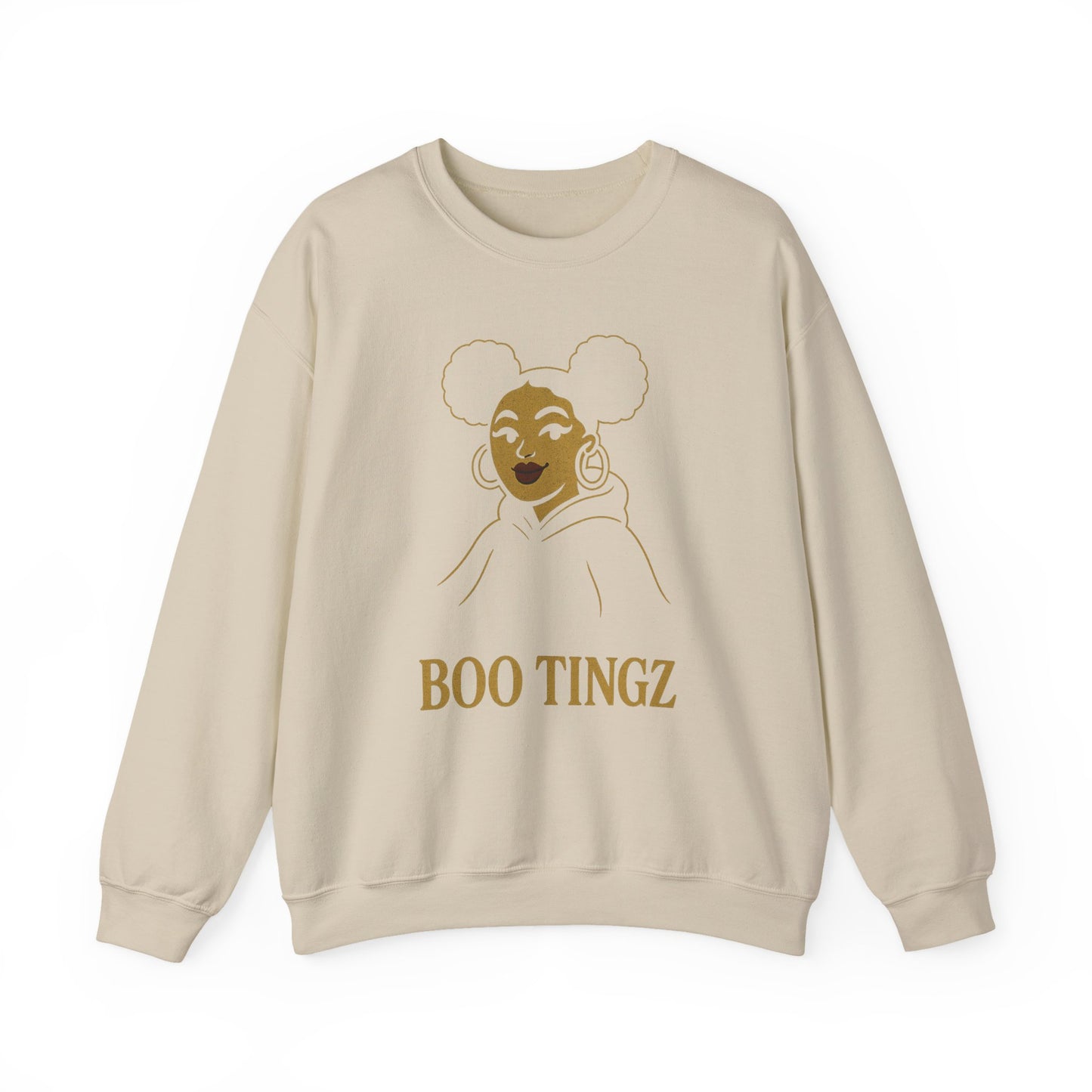 Boo Tingz Crewneck Sweatshirt - Cozy Unisex Gift, Casual Wear, Halloween Outfit, Everyday Comfort, Trendy Streetwear