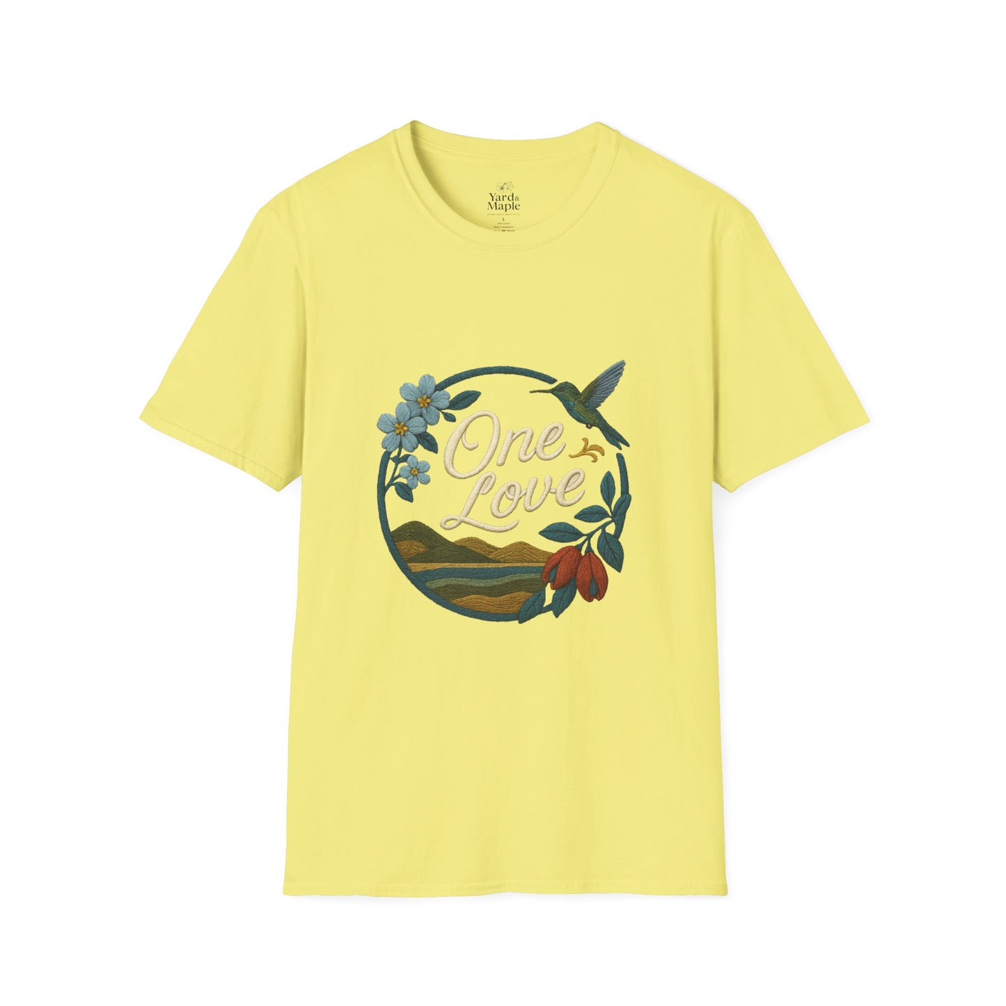 One Love Nature-Inspired T-Shirt, Unisex Tee, Stylish Apparel, Eco-Friendly Gift, Summer Fashion, Inspirational T-Shirt