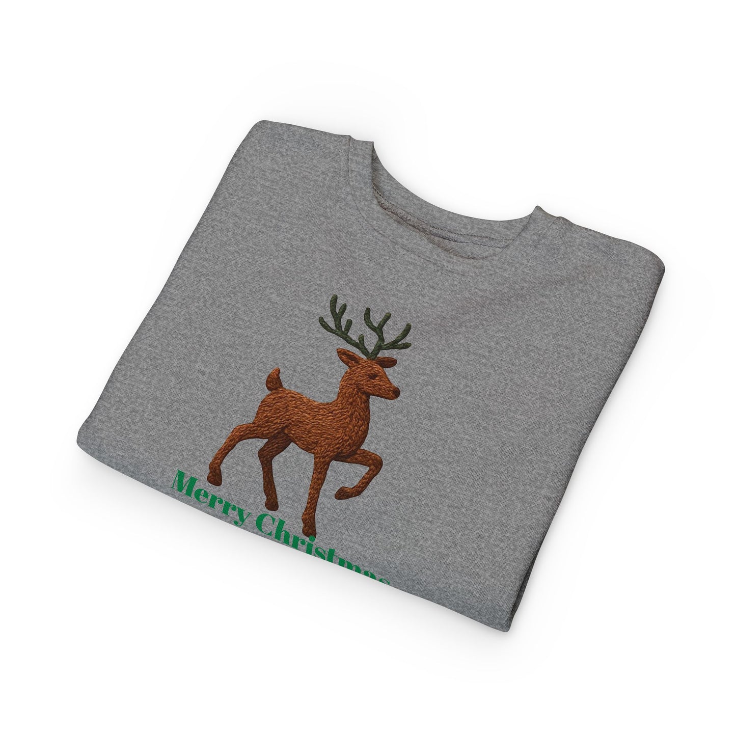Merry Christmas Toddler Sweatshirt, Holiday Kids Clothing, Cute Reindeer Pullovers, Christmas Gift for Toddlers, Winter Wear