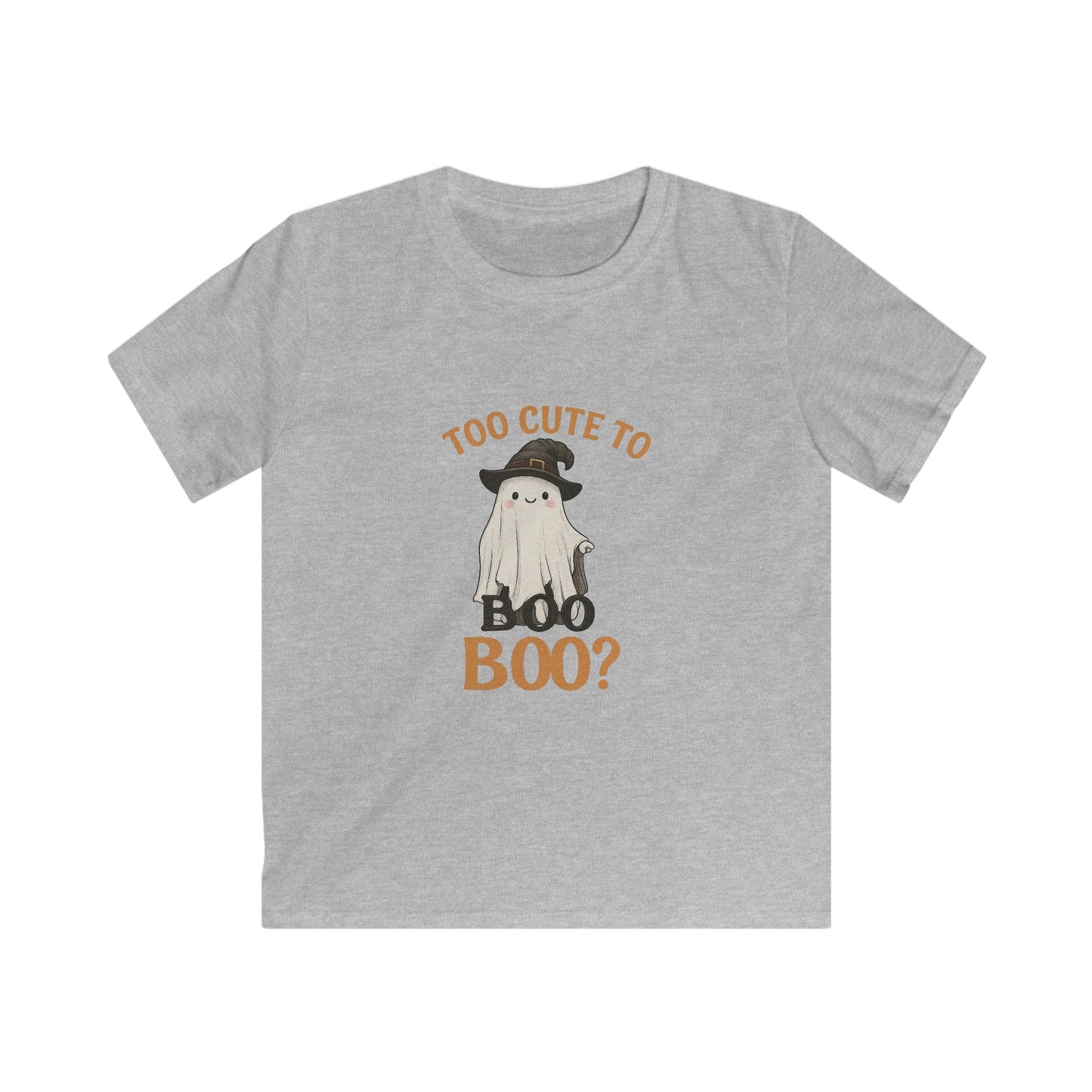 Kids Halloween T-Shirt, Adorable Ghost Tee, Trick or Treat Apparel, Cute Spooky Shirt, October Birthday Gift, Boys Girls Clothing