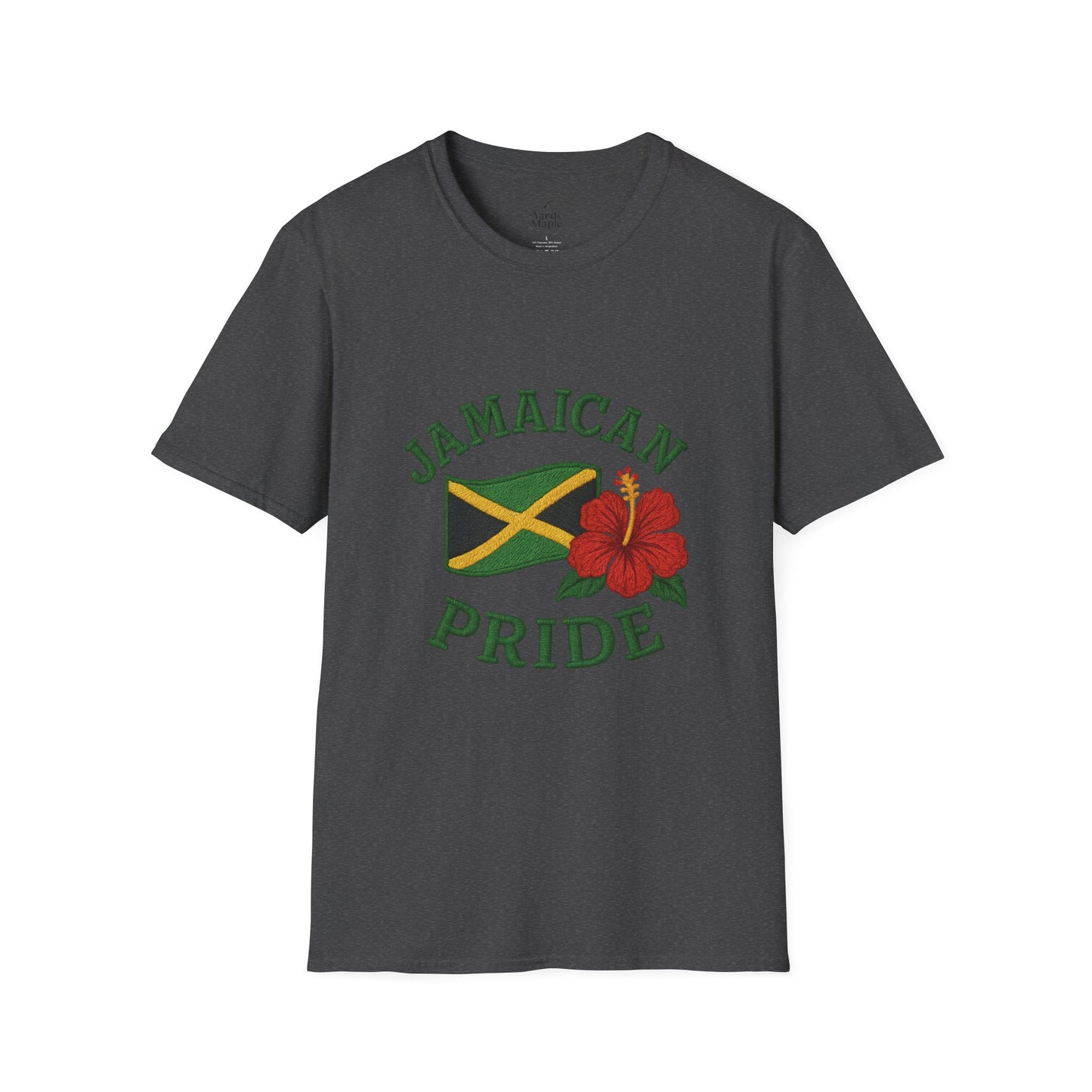 Jamaican Pride T-Shirt, Unisex Softstyle Tee, Tropical Vacation Shirt, Caribbean Pride Apparel, Festival and Celebration Wear