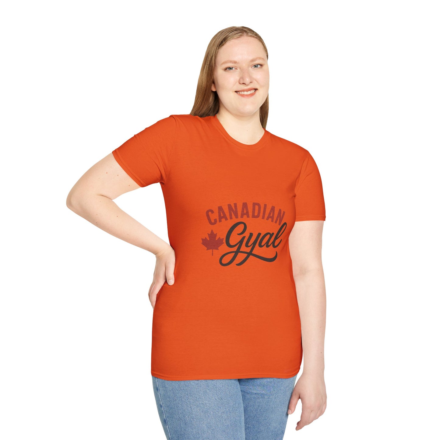 Canada Pride T-Shirt, Canadian Gyal Graphic Tee, Unisex T-Shirt for Her, Canada Day Gift, Maple Leaf Apparel