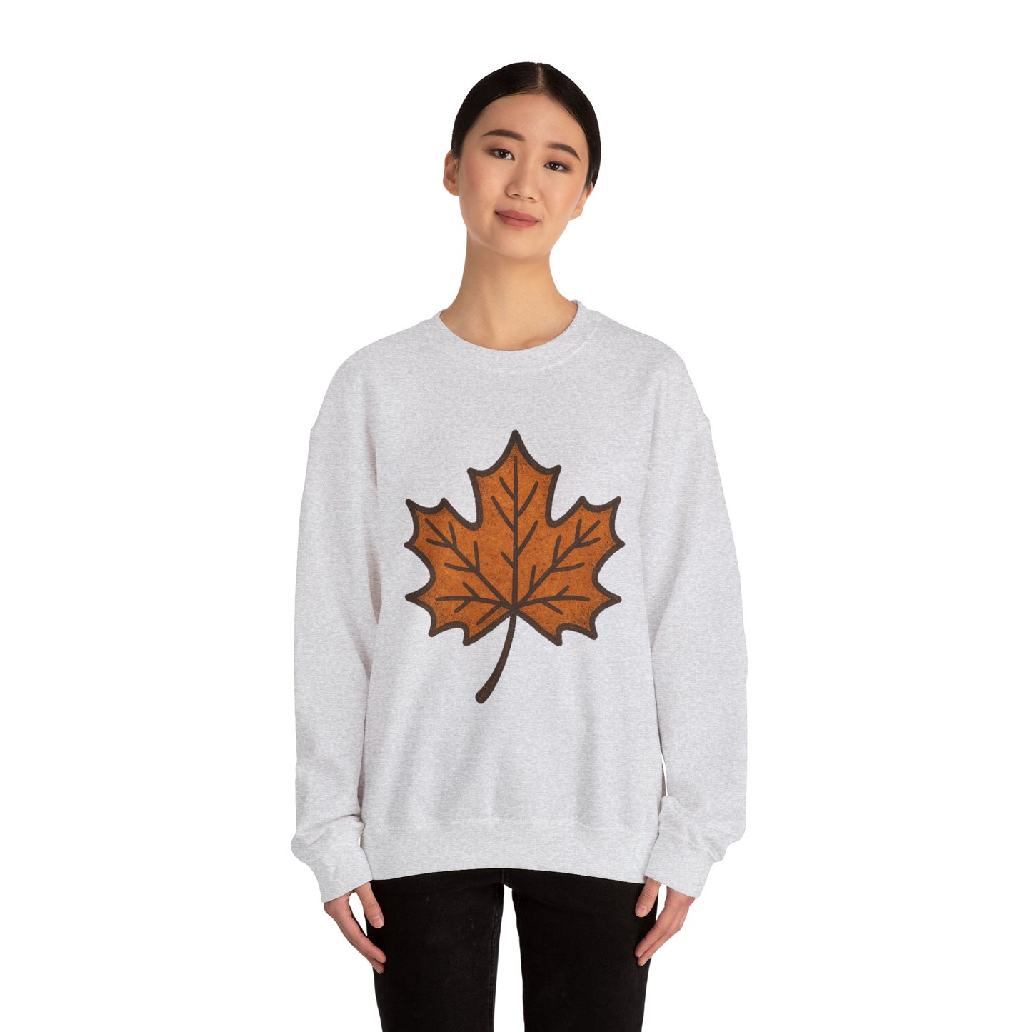 Autumn Leaf Sweatshirt | Unisex Cozy Crewneck | Fall Fashion, Thanksgiving Gift, Seasonal Style, Layering Essential