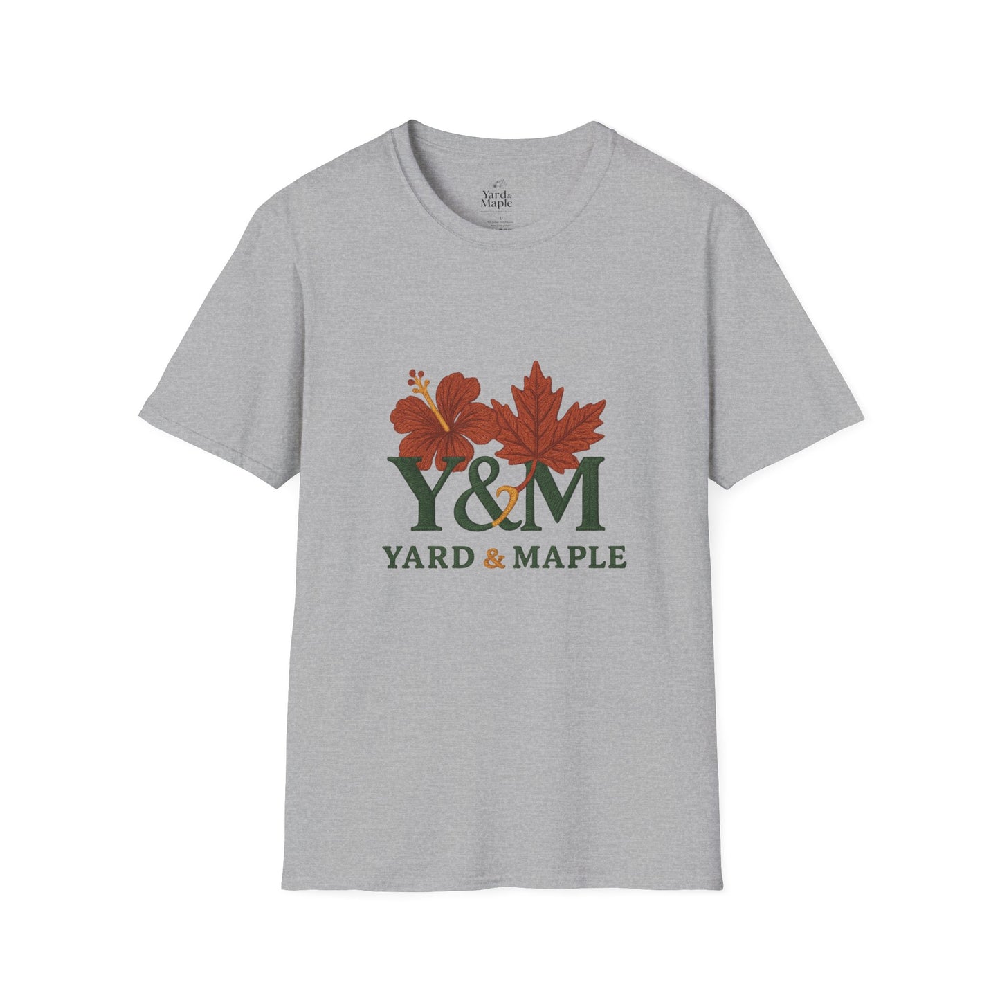 Yard & Maple Floral Unisex T-Shirt, Casual Tee, Nature Lover Gift, Spring Fashion, Graphic Shirt, Eco-Friendly Apparel