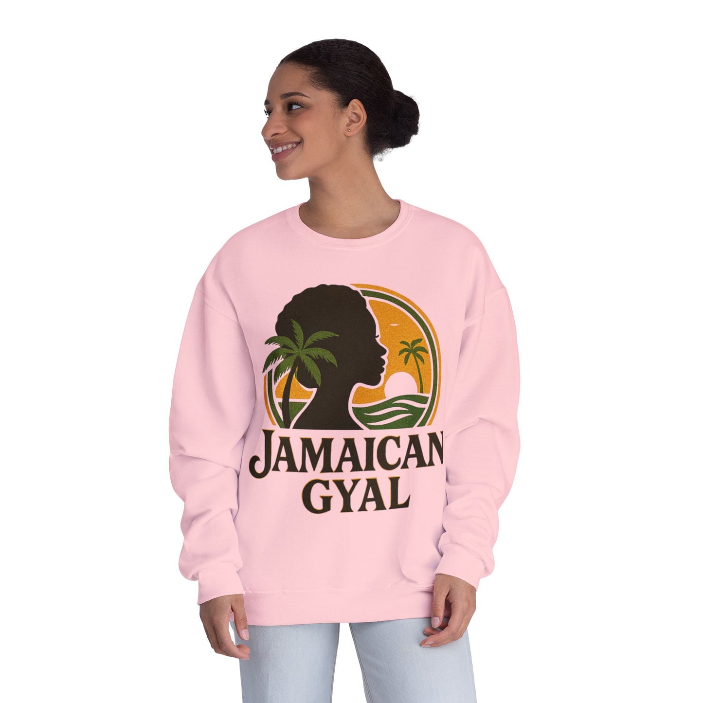 Jamaican Gyal Unisex Sweatshirt, Cozy Crewneck, Gift for Her, Summer Vibes, Casual Fashion Statement