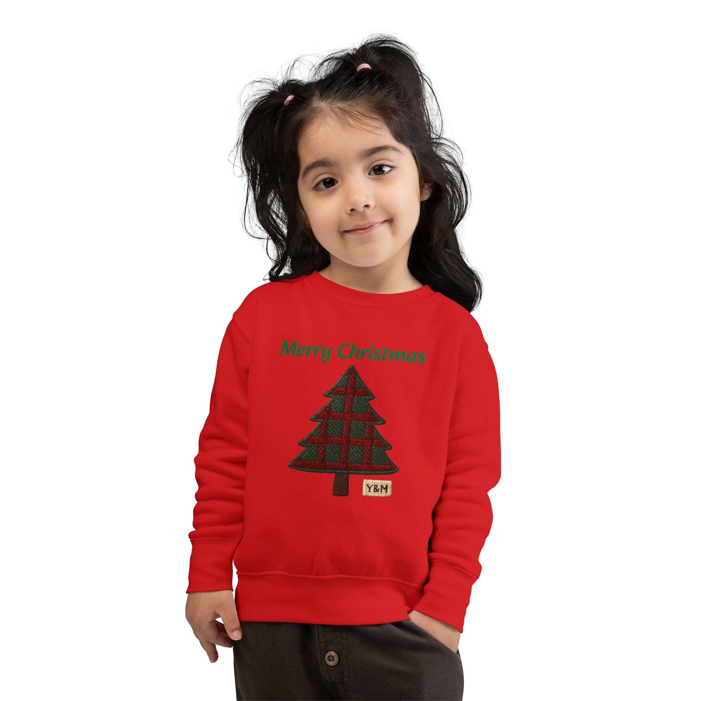 Merry Christmas Toddler Sweatshirt, Cute Kids Holiday Gear, Christmas Gift for Toddlers, Festive Childrens Apparel, Seasonal Sweater