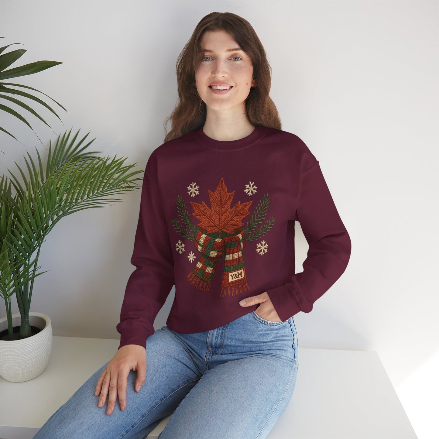 Cozy Holiday Sweatshirt, Festive Crewneck, Christmas Gift, Winter Apparel, Casual Wear, Unisex Winter Sweatshirt