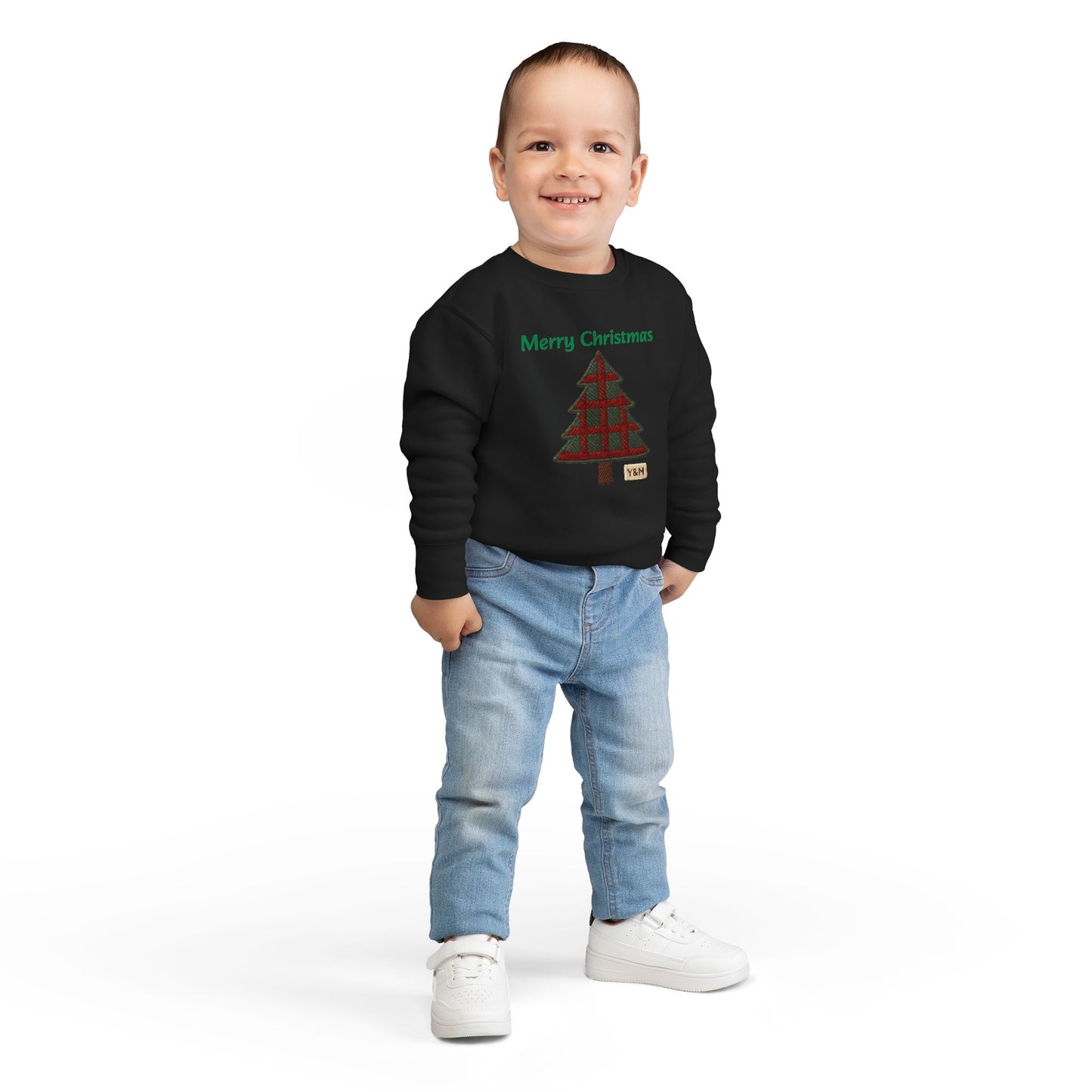 Merry Christmas Toddler Sweatshirt, Cute Kids Holiday Gear, Christmas Gift for Toddlers, Festive Childrens Apparel, Seasonal Sweater