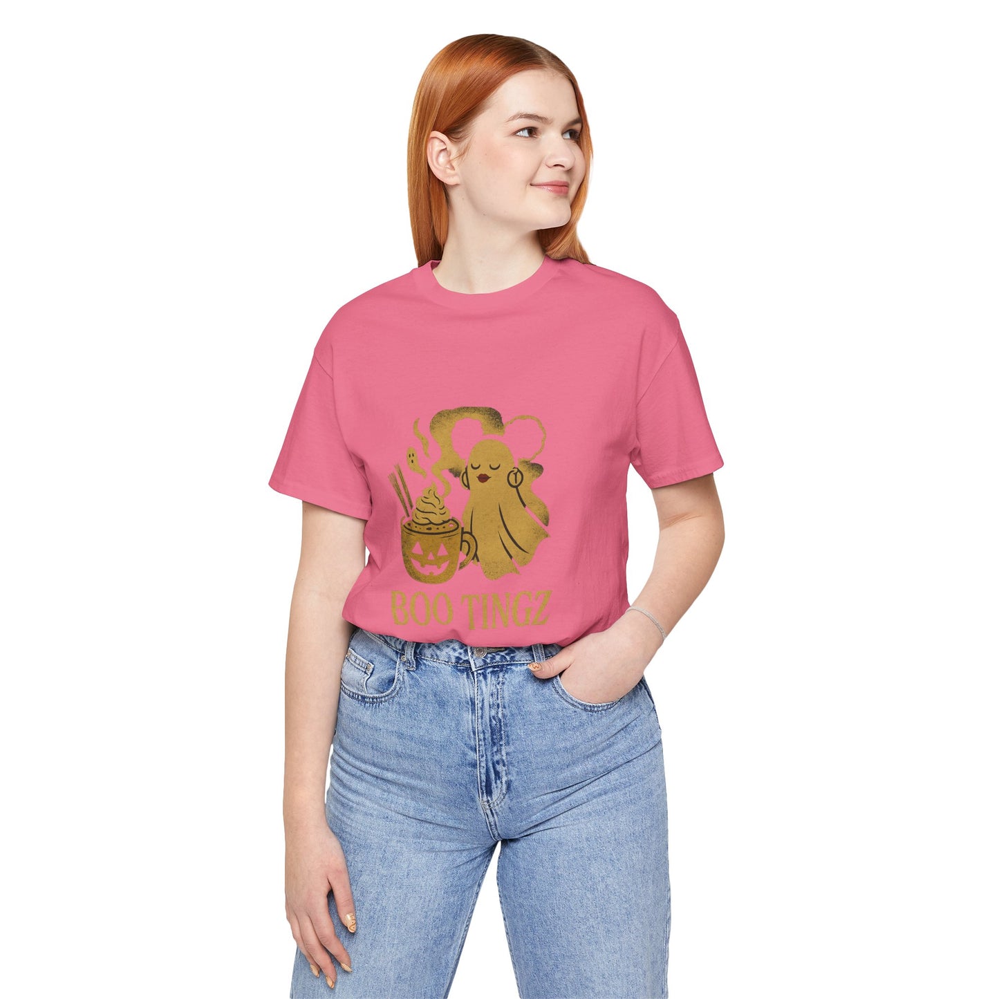 Spooky Ghost 'Boo Tingz' Tee for Halloween Fun