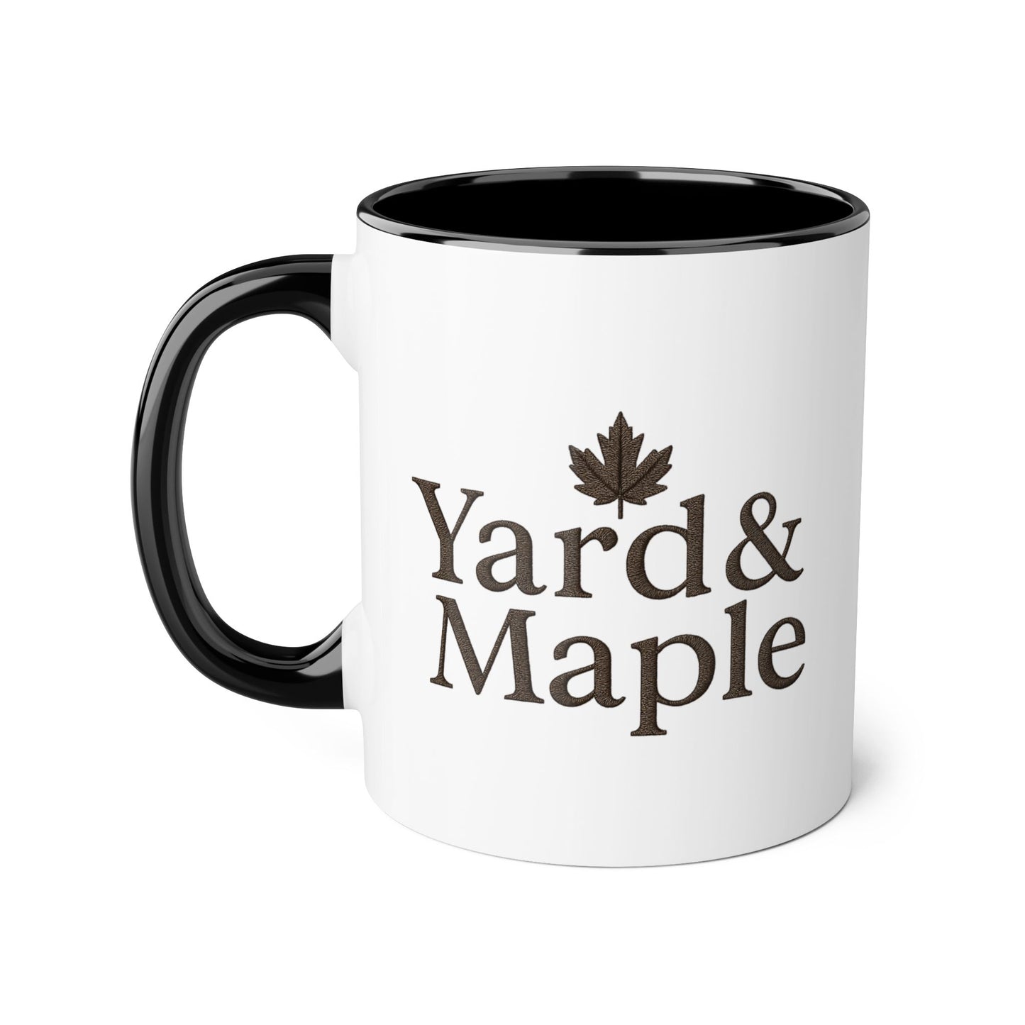 Yard & Maple Accent Mug - Cozy Coffee Cup, Perfect for Home/Office, Great Gift for Coffee Lovers, Autumn Decor, Unique Beverage Mug