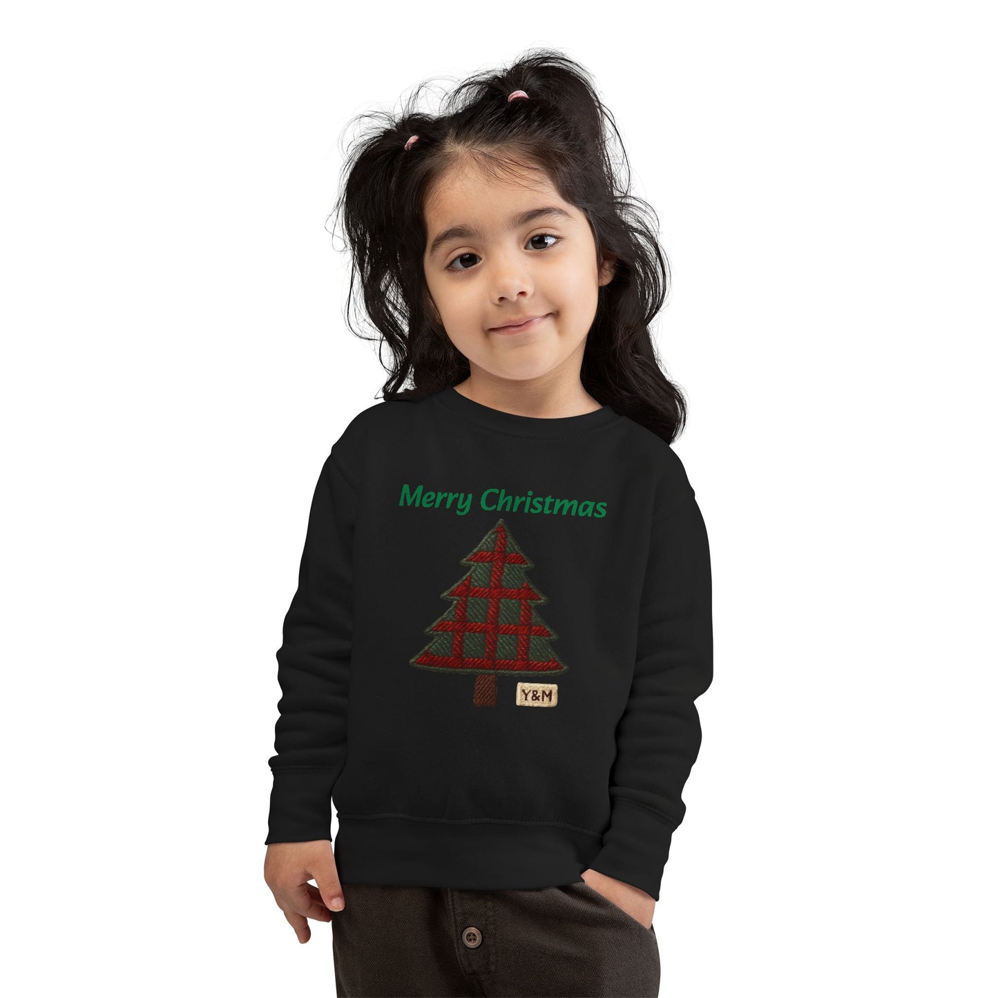 Merry Christmas Toddler Sweatshirt, Cute Kids Holiday Gear, Christmas Gift for Toddlers, Festive Childrens Apparel, Seasonal Sweater