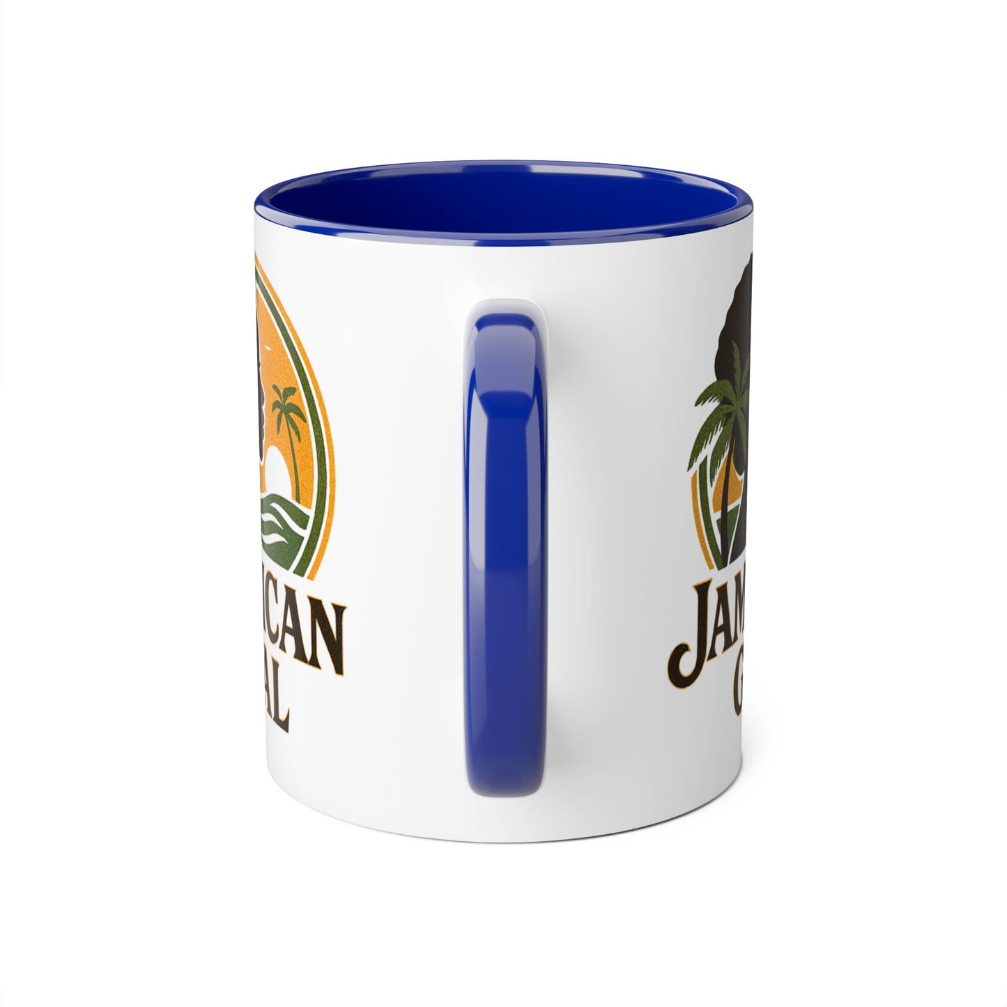 Jamaican Gyal Accent Mug, 11oz Coffee Cup, African Heritage Gift, Tropical Drinkware, Caribbean Inspiration, Black Woman Art